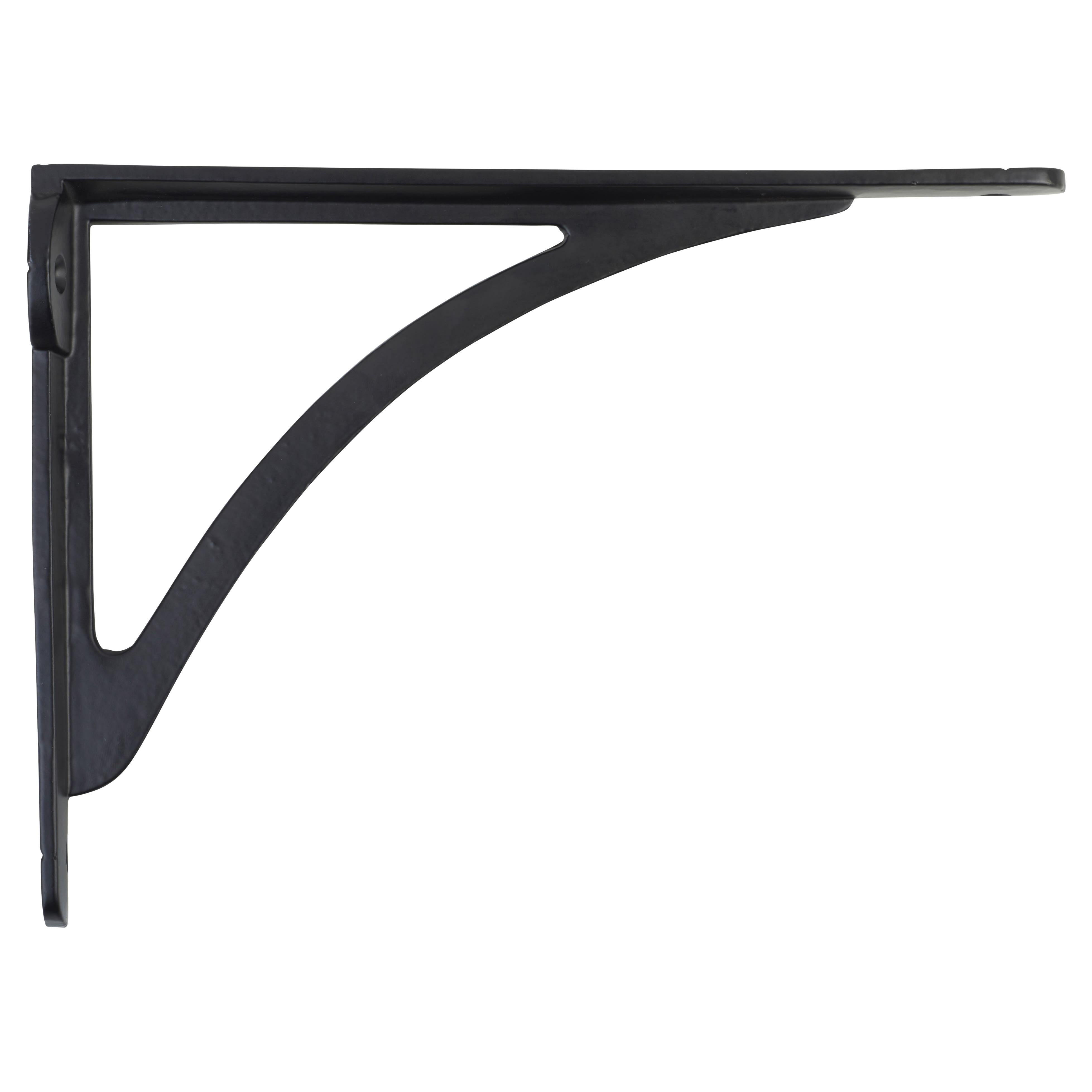Curved Shelf Bracket - 249 x 174mm - Black - view 2