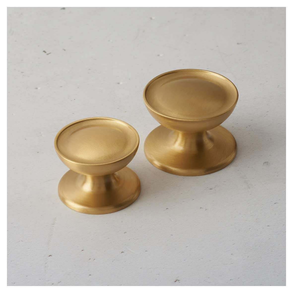 Marcus Surrey Round Cabinet Knob - 32mm Diameter - Satin Brass - view 3