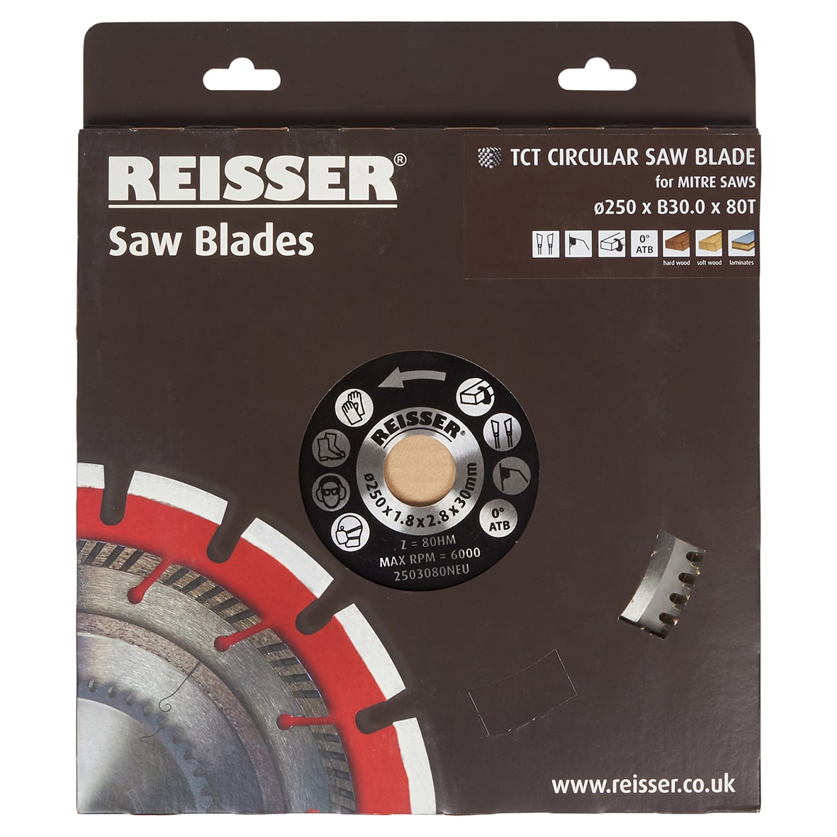 TCT Circular Saw Blade - 250 x 30mm - 80T - Wood - view 2