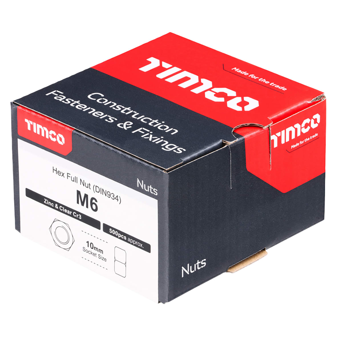 Hex Full Nut - M6 - Pack of 500 - view 2