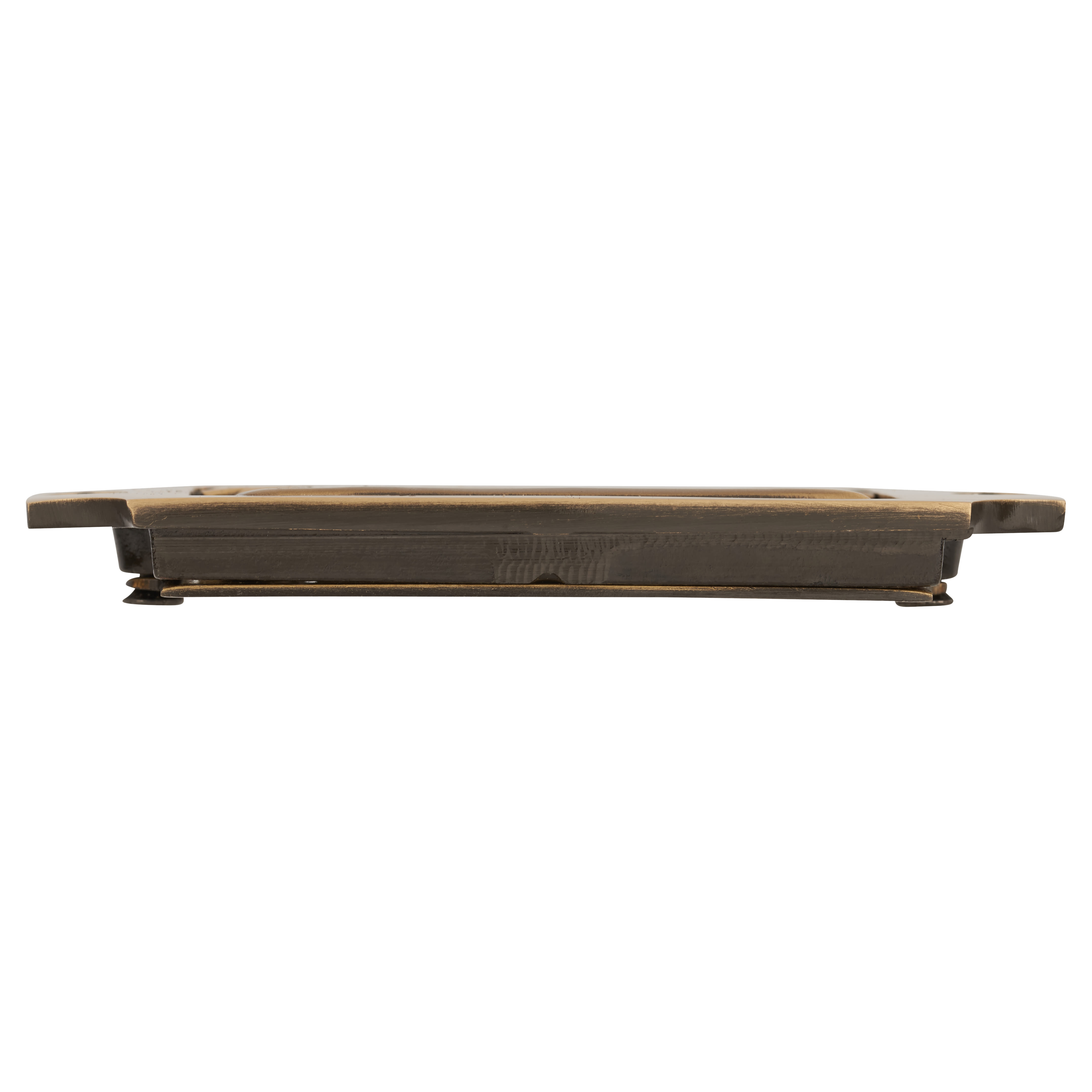 Flush Chest Flush Military Cabinet Pull Handle - 89 x 45mm - Antique Brass - view 4