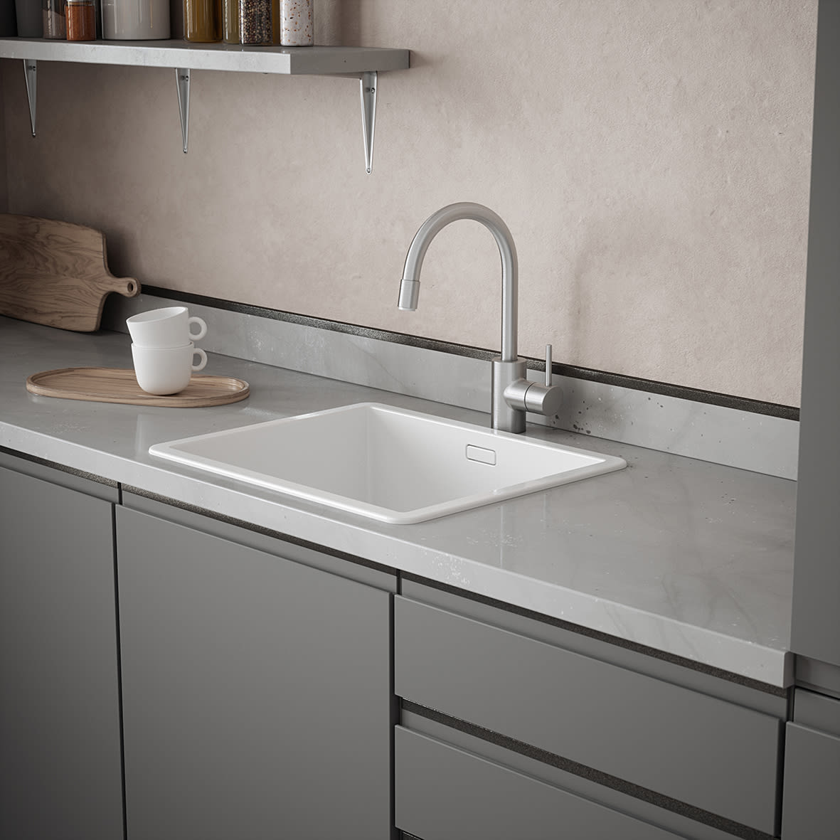 2500mm Aluminium Angle - Unequal Sided - 15.5 x 27.5 x 1mm - Pewter Effect - view 2
