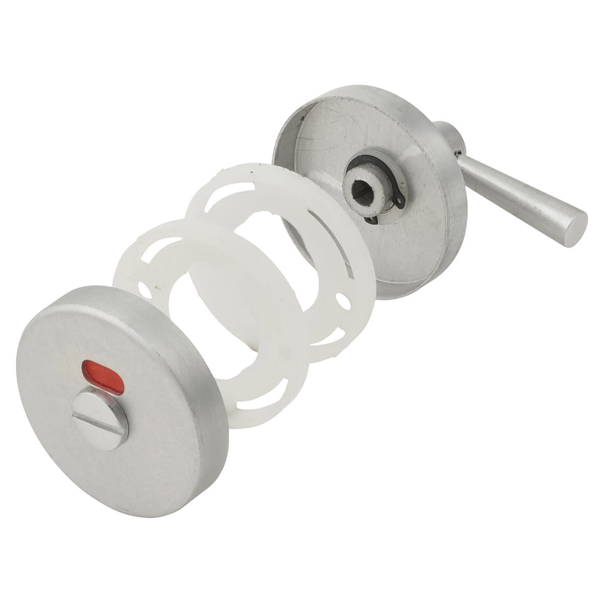Puma Bathroom Turn & Release - 50mm Diameter - Extended Turn - Satin Aluminium - view 4
