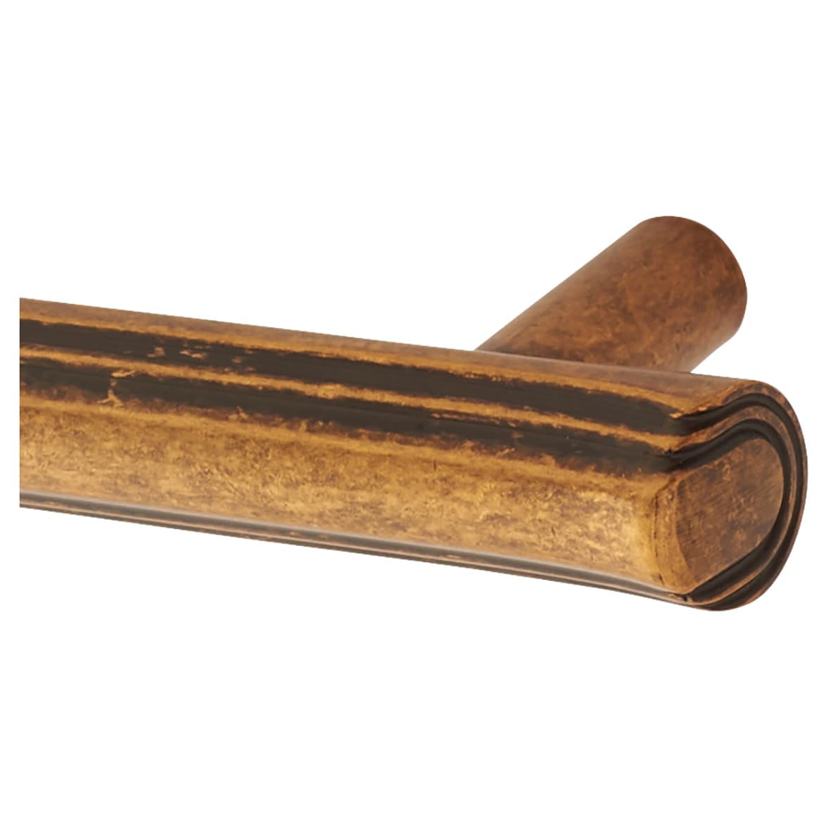 Filton 11mm T-Bar Cabinet Pull Handle - 224mm Centres - Antique Brass - view 2
