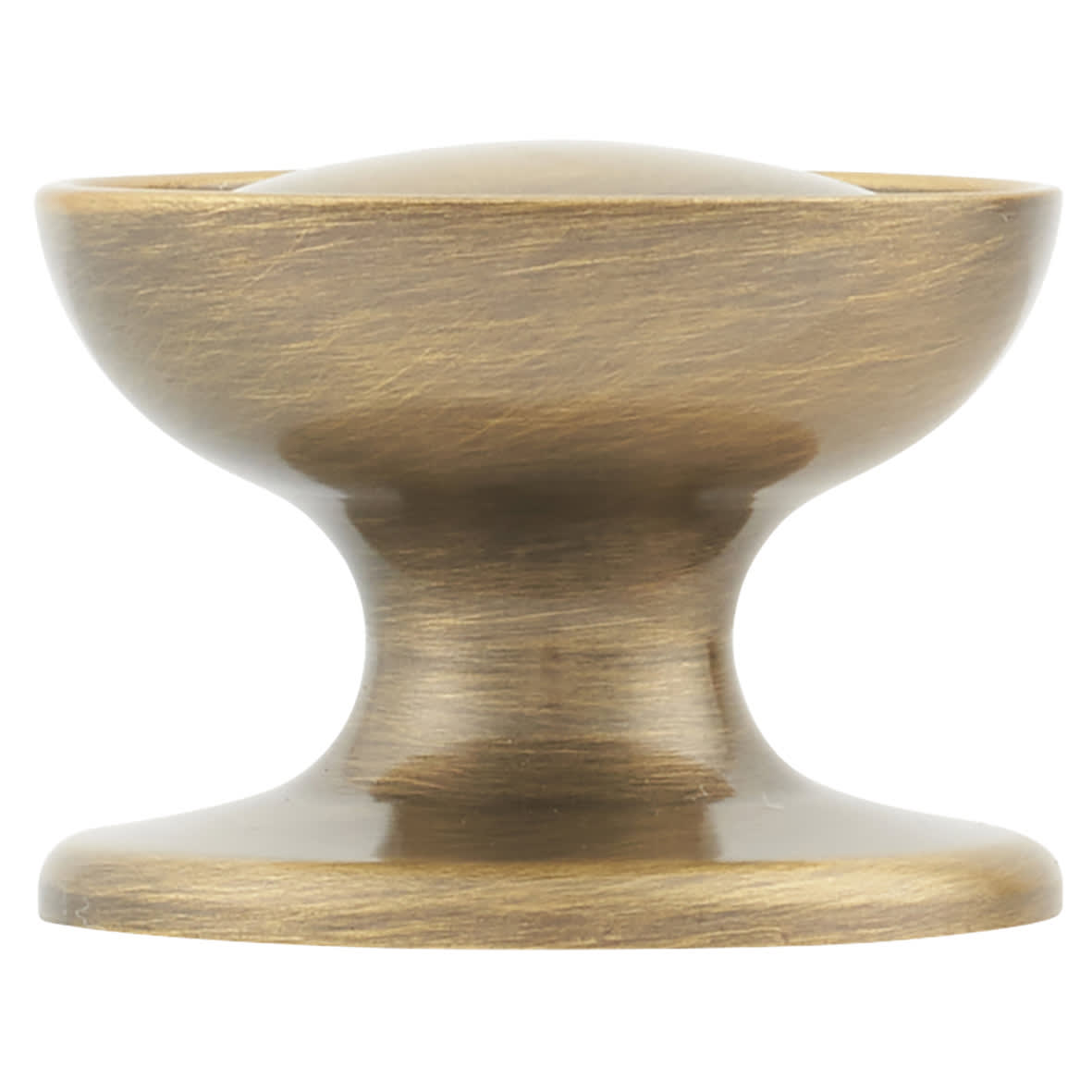 Marcus Surrey Round Cabinet Knob - 32mm Diameter - Antique Brass - view 2