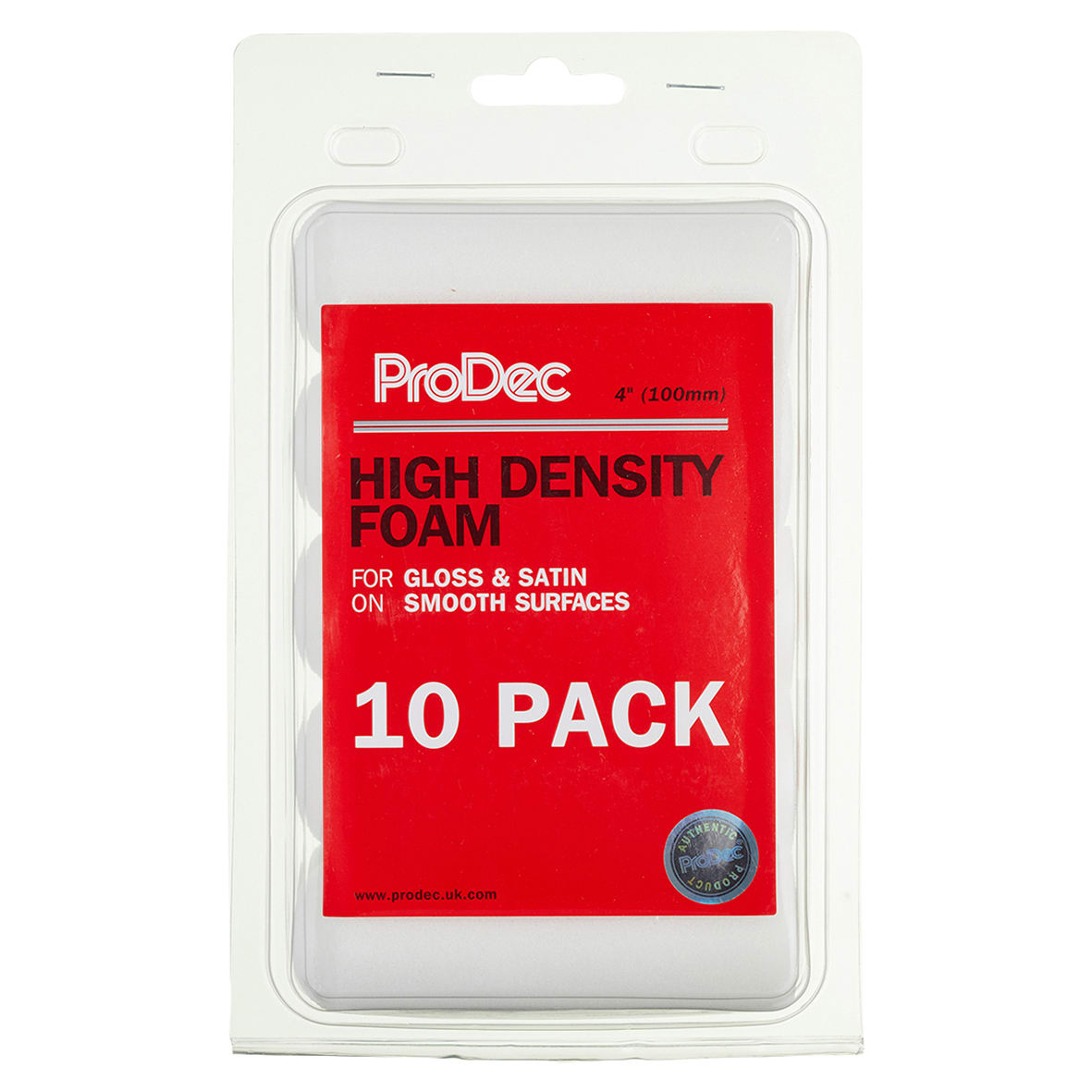 High Density Foam Mini Paint Rollers - 102mm/ 4" Width - Pack of 10 - view 2