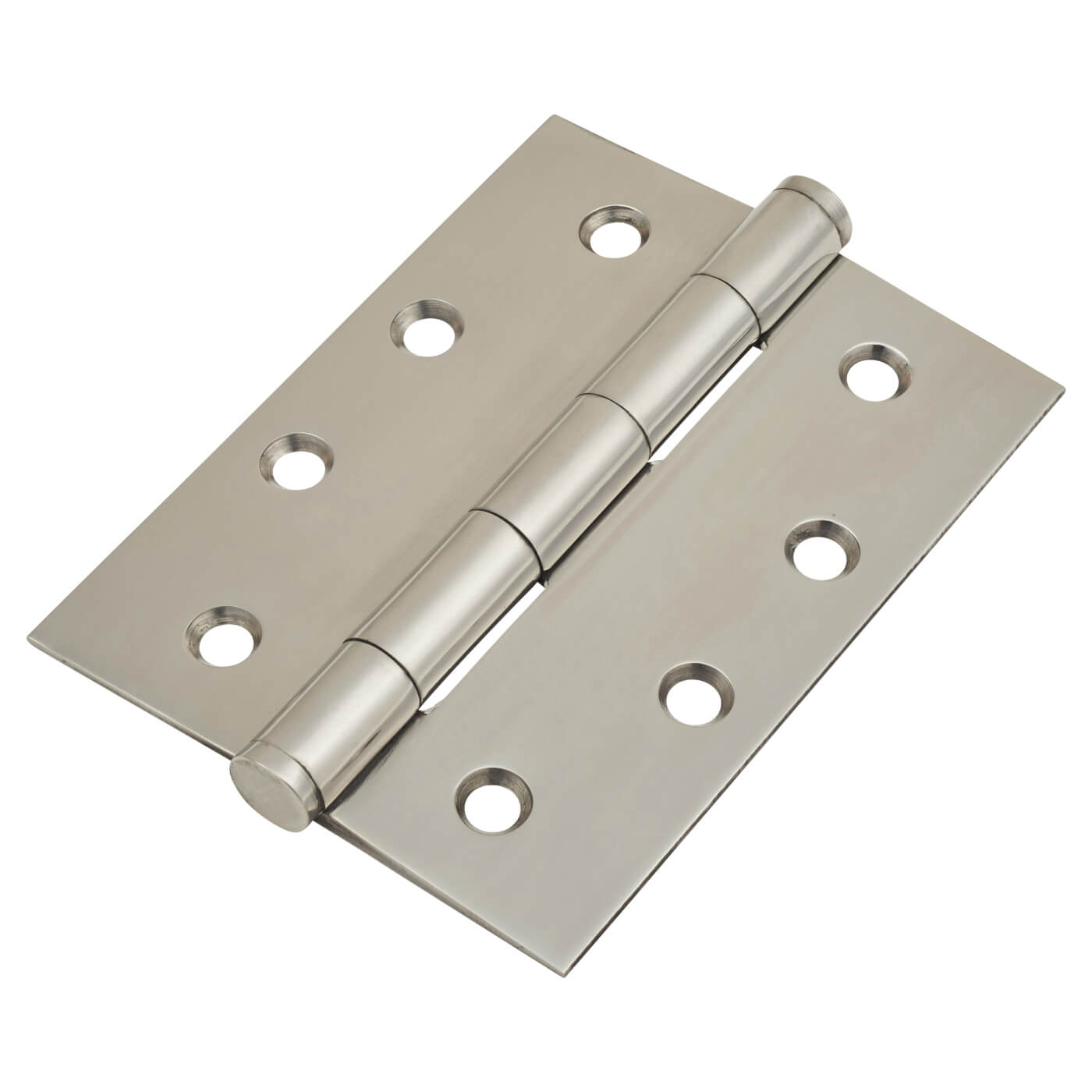 Pressed Butt Door Hinge - 102 x 76 x 2mm - Polished Stainless Steel - Pair - view 2