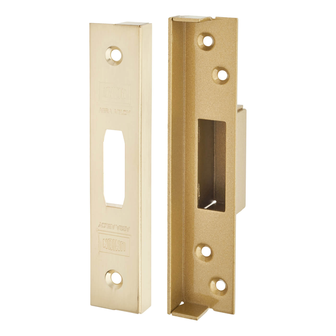13mm Rebate Kit to suit StrongBOLT:2007 5 Lever Deadlocks - Polished Brass - view 2