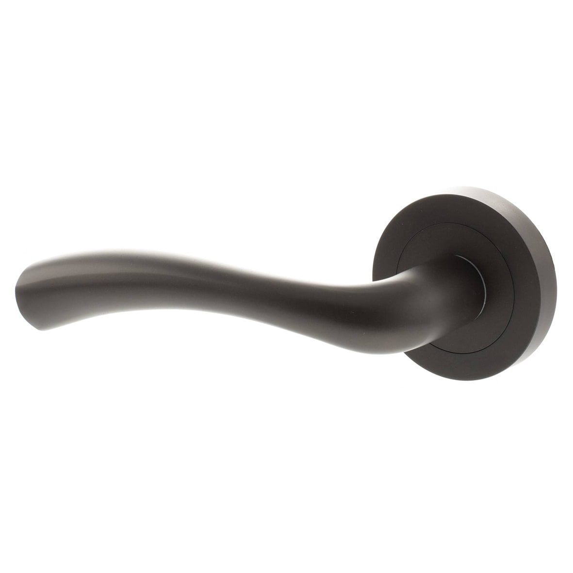 Status Texas Door Handle on Rose - Urban Dark Bronze - view 4