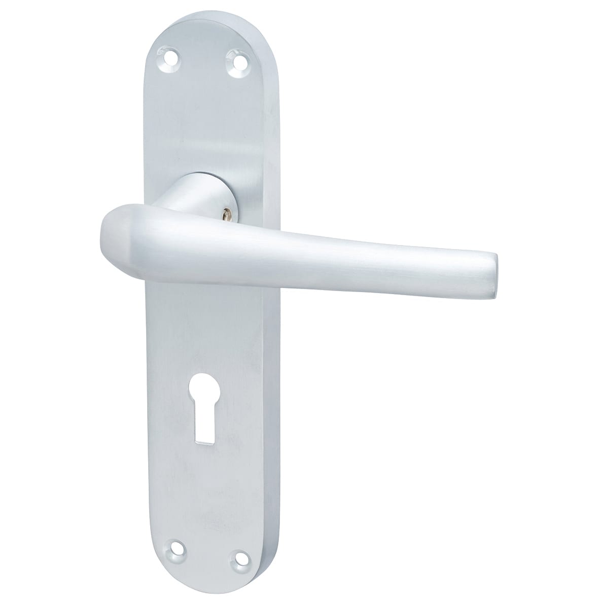 Satin Chrome 3 Lever Sashlock Door Handles Pack - Naples Range - view 2