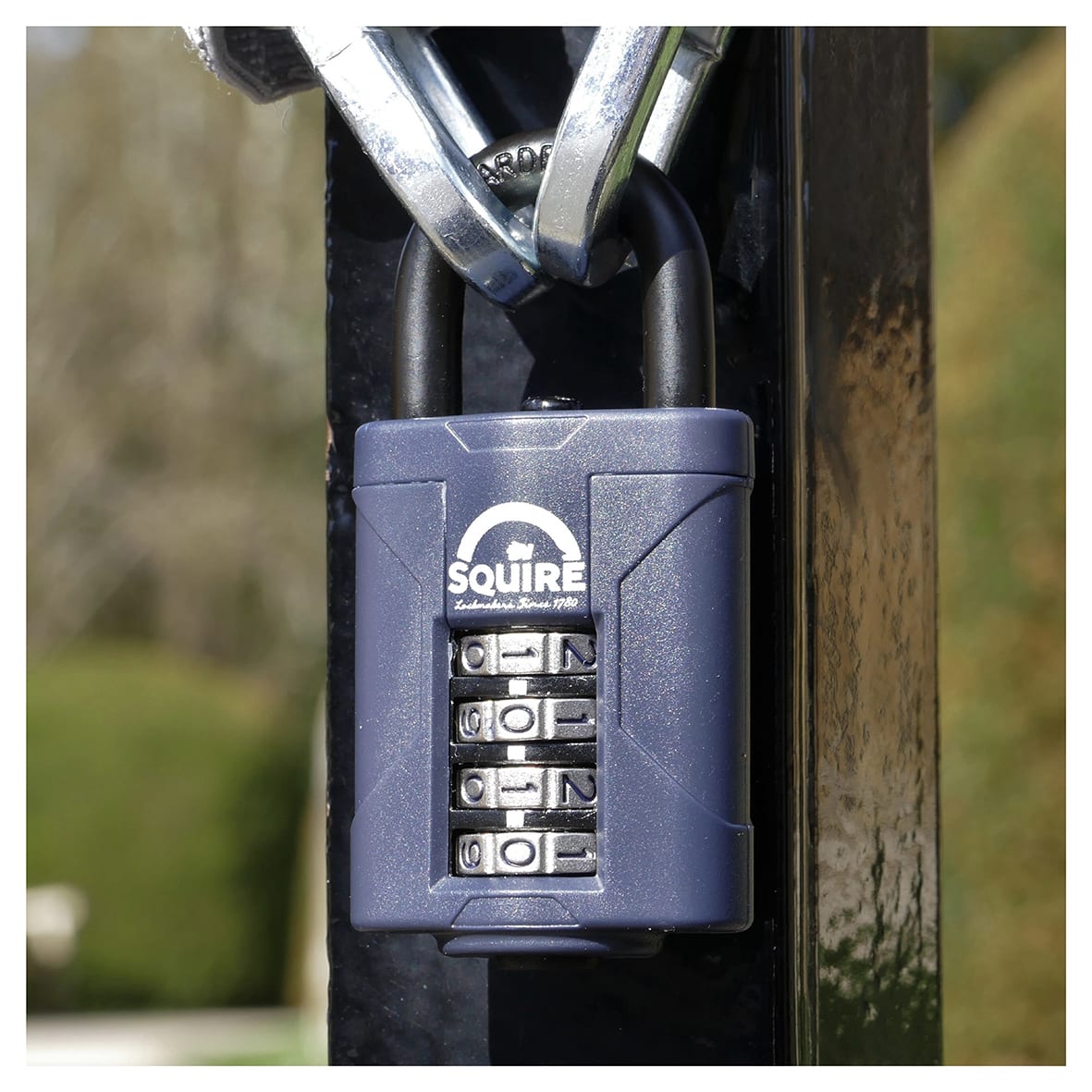 Combination All Weather Padlock - 40mm Body - 17 x 20mm Shackle - Blue - view 7