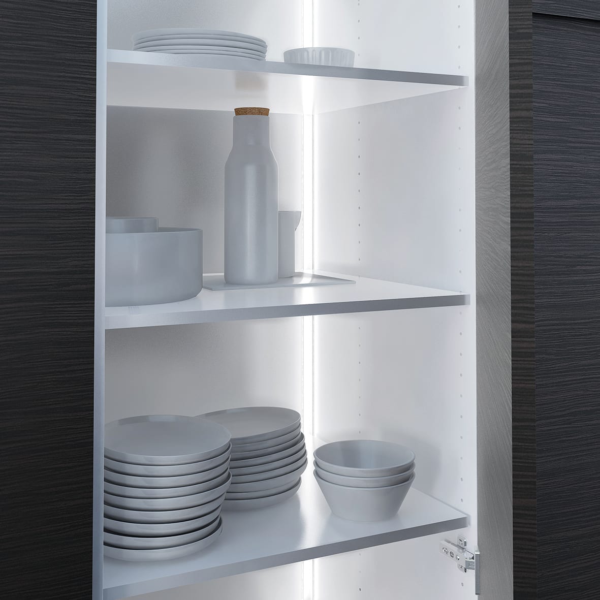 Contour Under Worktop Profile - 1500mm - Silver - view 2