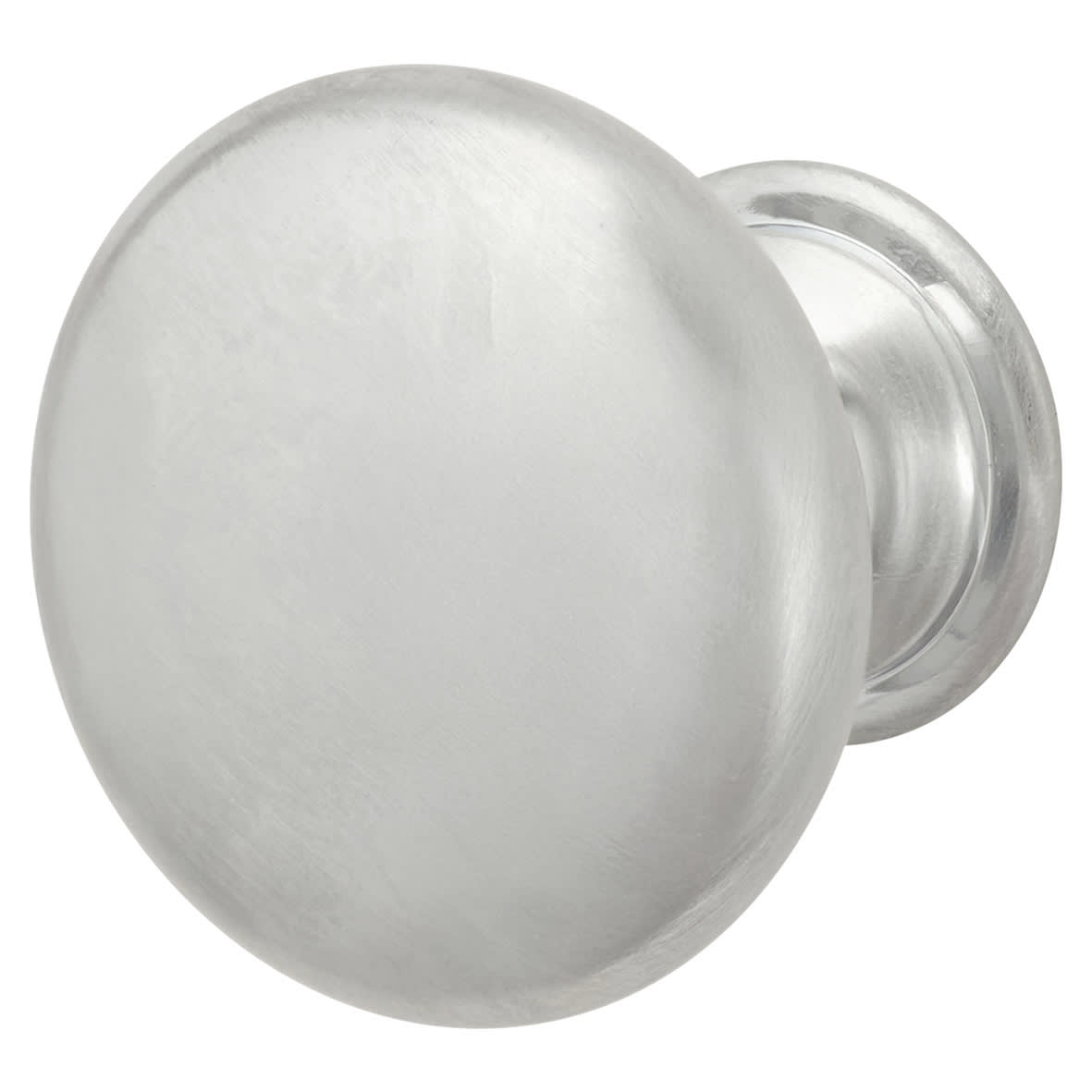 Domed Round Cabinet Knob - 25mm Diameter - Satin Chrome - view 2