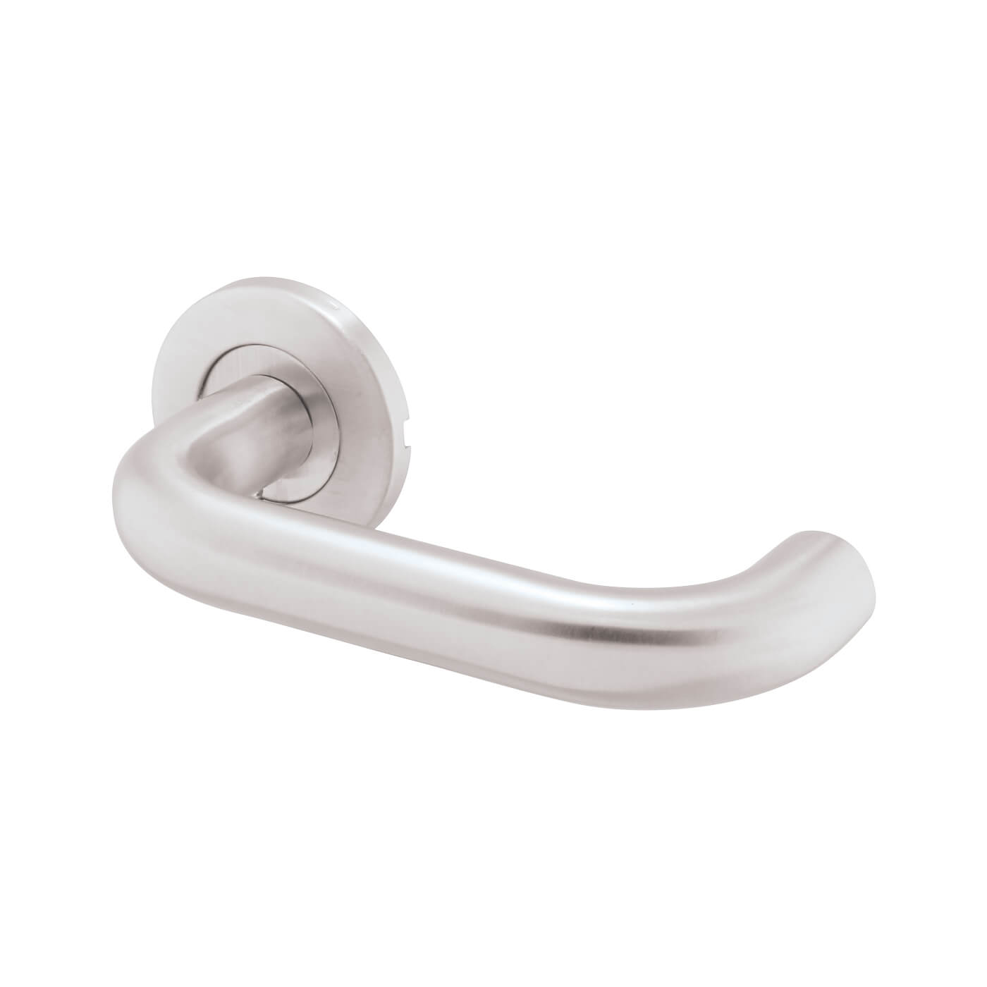 Satin Stainless Steel 19mm Return to Door Latch Door Handles on Rose Pack - view 3