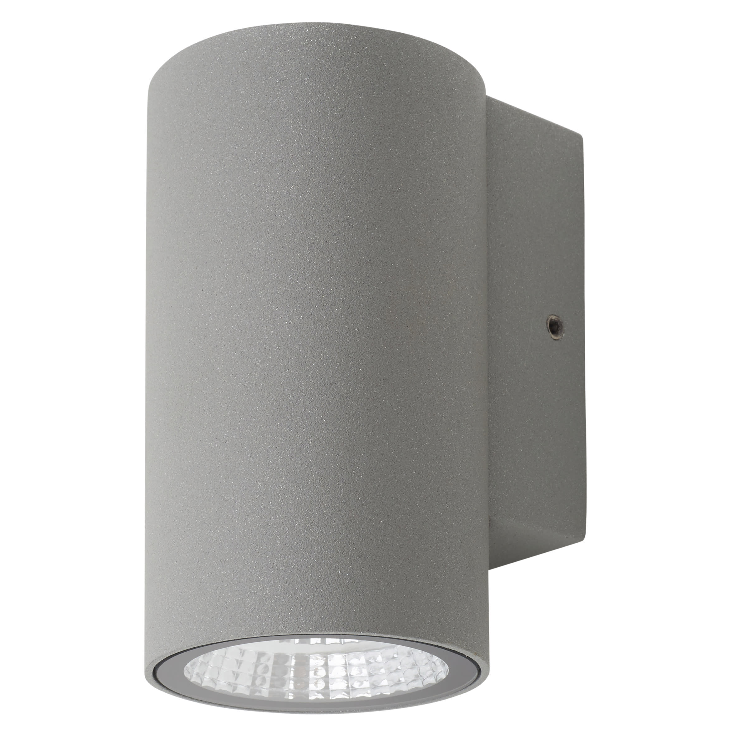 3W LED Outdoor Up or Down Wall Light - - 3000K Warm White - Silver - view 2