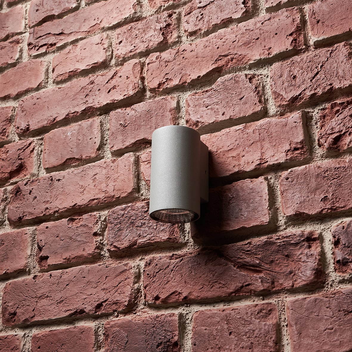 3W LED Outdoor Up or Down Wall Light - - 3000K Warm White - Silver - view 4