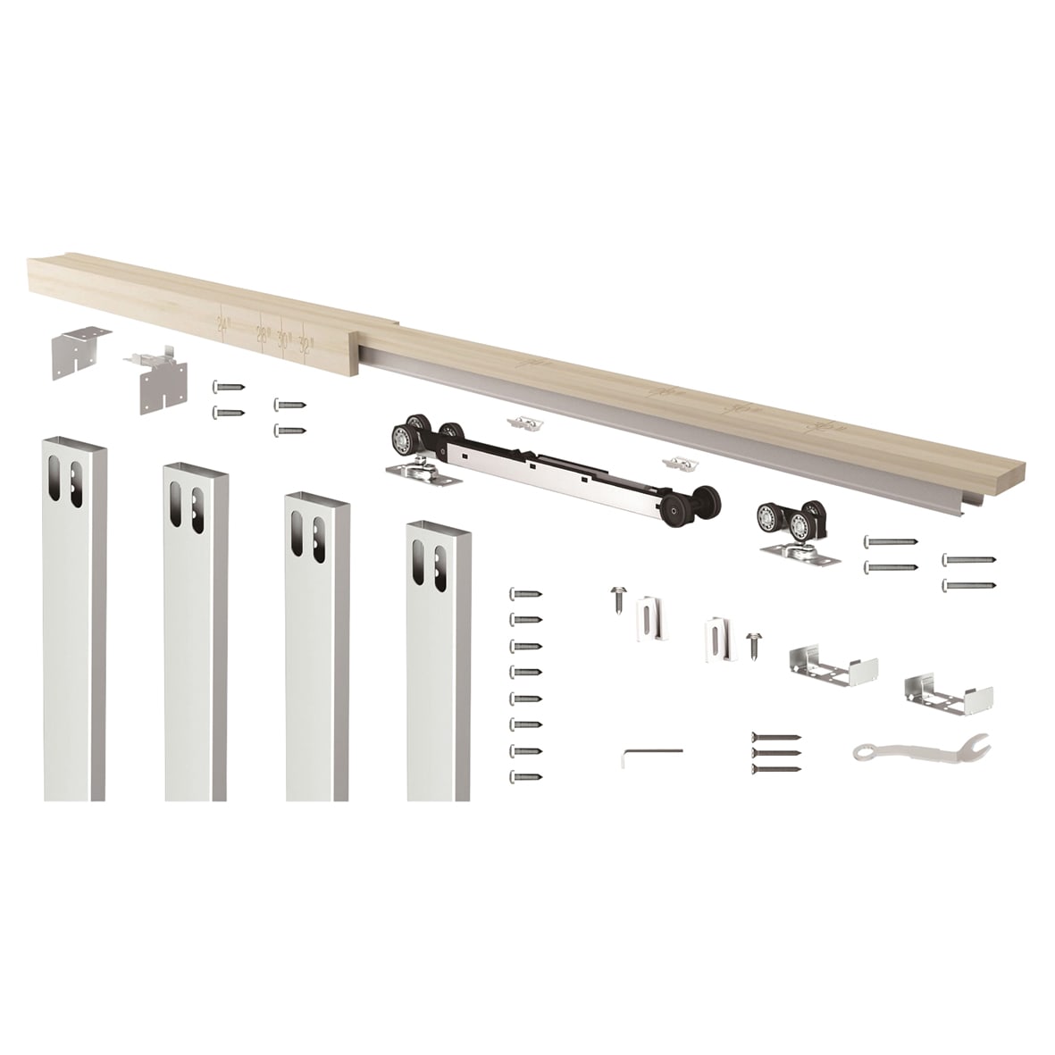 Easi Pocket Door Kit with Soft Close - 115mm Finished Wall Thickness - 914 x 2032mm Door Size - view 3