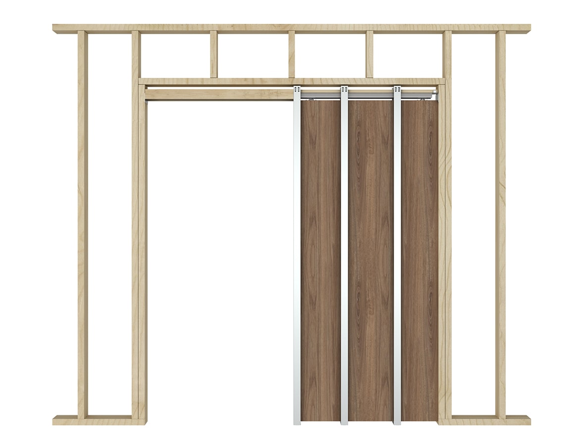 Easi Pocket Door Kit with Soft Close - 115mm Finished Wall Thickness - 914 x 2032mm Door Size - view 4