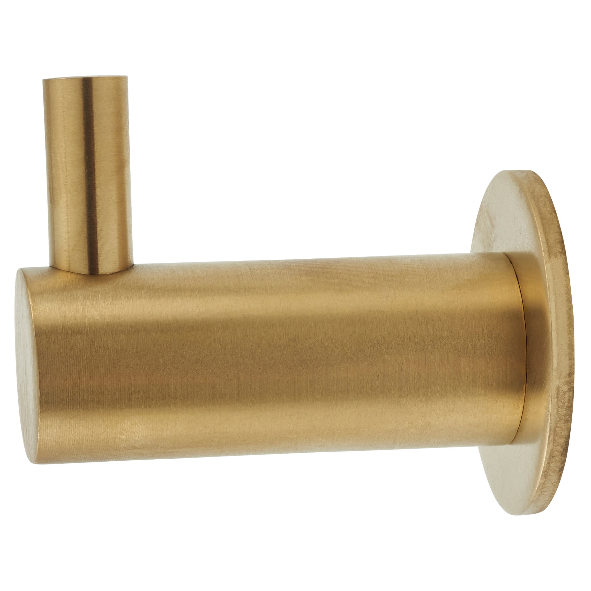 Single Coat Hook - 35 x 25mm - PVD Satin Brass - view 2