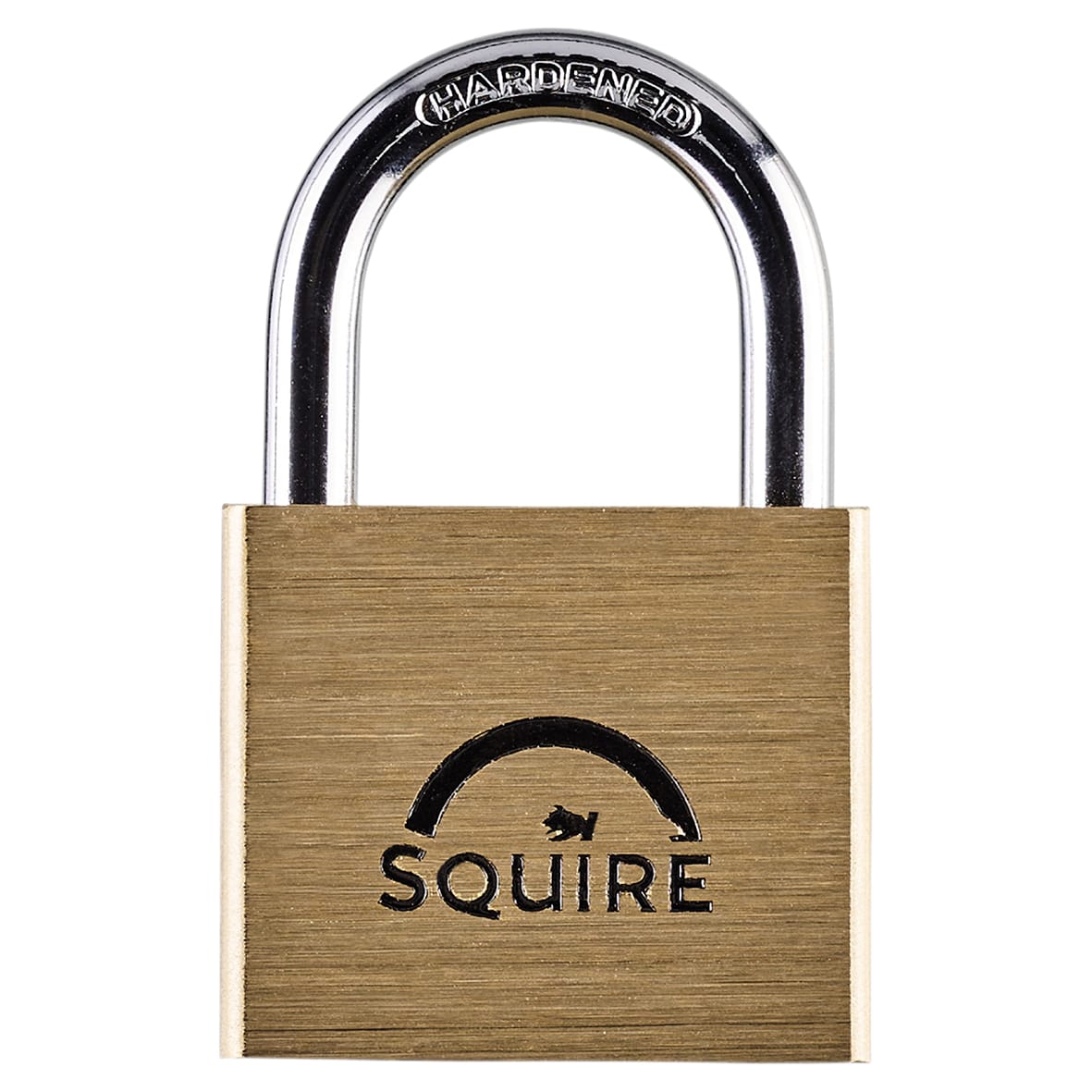 Lion Open Shackle Padlock - 40mm Body - 21 x 22.5mm Shackle - Brass - view 2