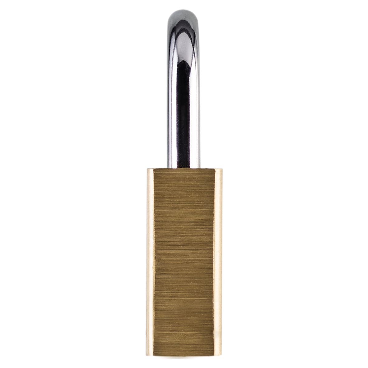 Lion Open Shackle Padlock - 40mm Body - 21 x 22.5mm Shackle - Brass - view 3
