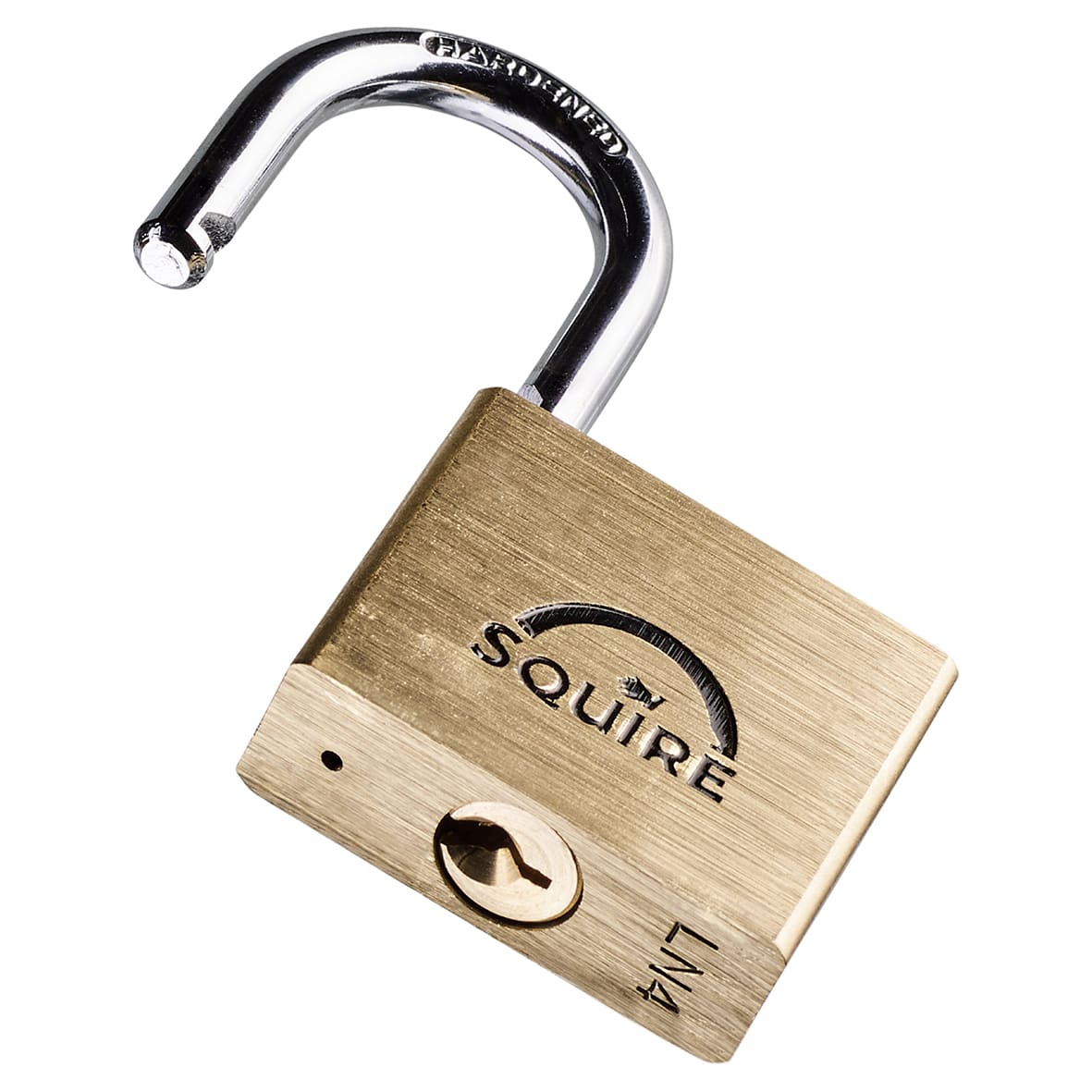 Lion Open Shackle Padlock - 40mm Body - 21 x 22.5mm Shackle - Brass - view 4