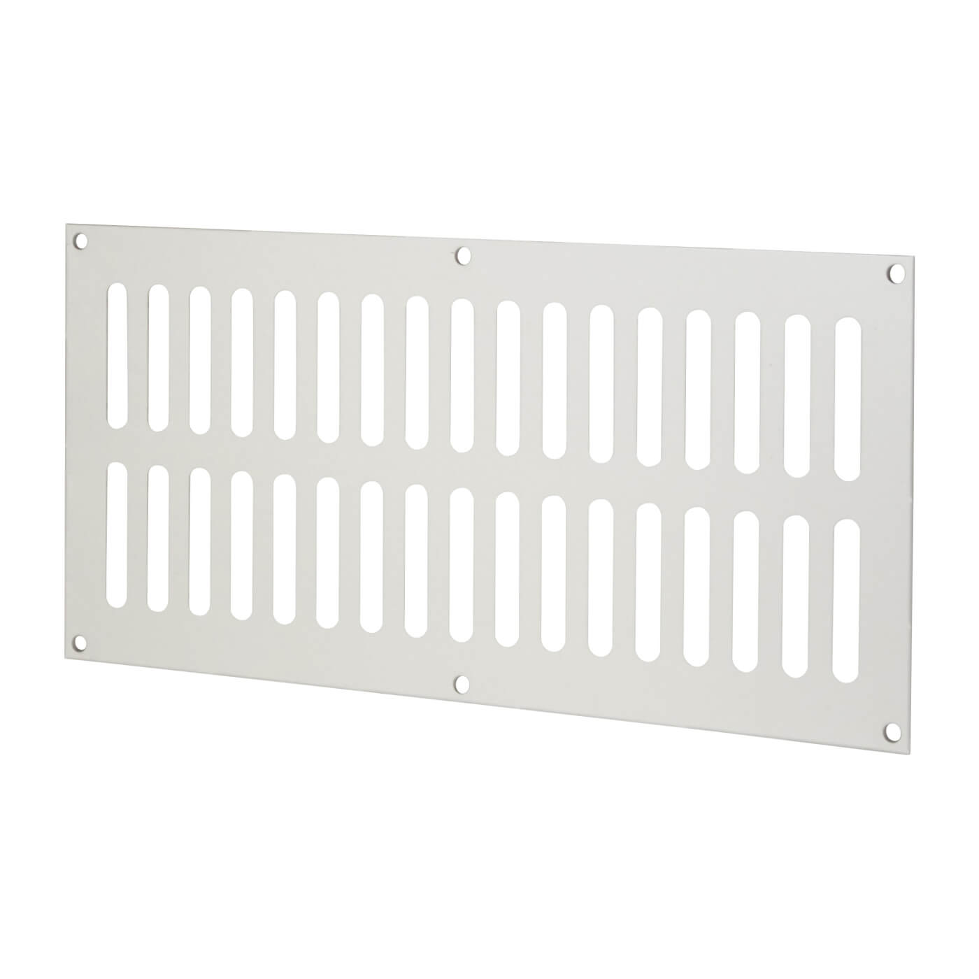 Plain Slotted Vent - 305 x 152mm - 11590mm² Free Air Flow - Satin Aluminium - view 2
