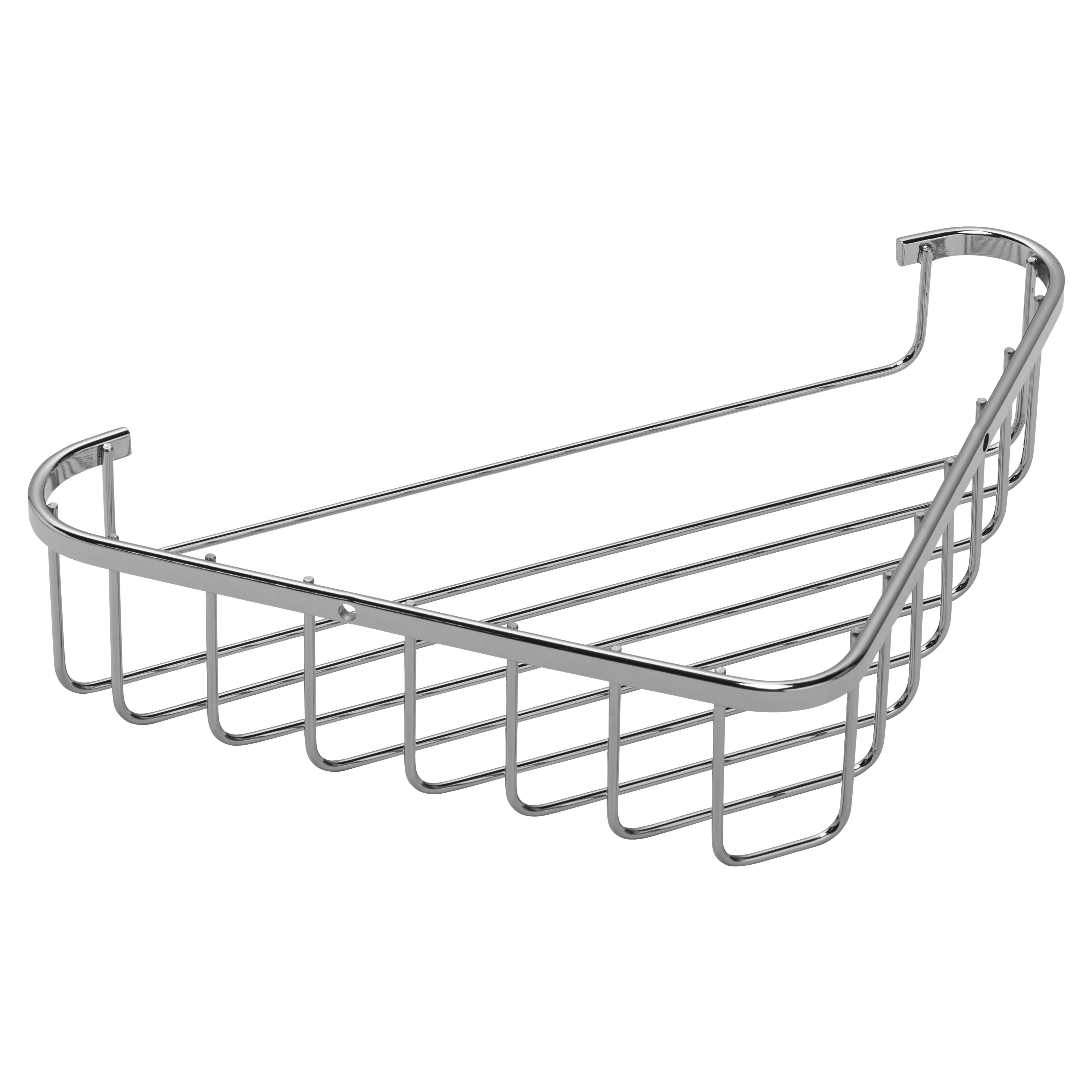 Wirework Medium Corner Shower Soap Dish Basket - 60 x 280 x 165mm - Mild Steel - view 4