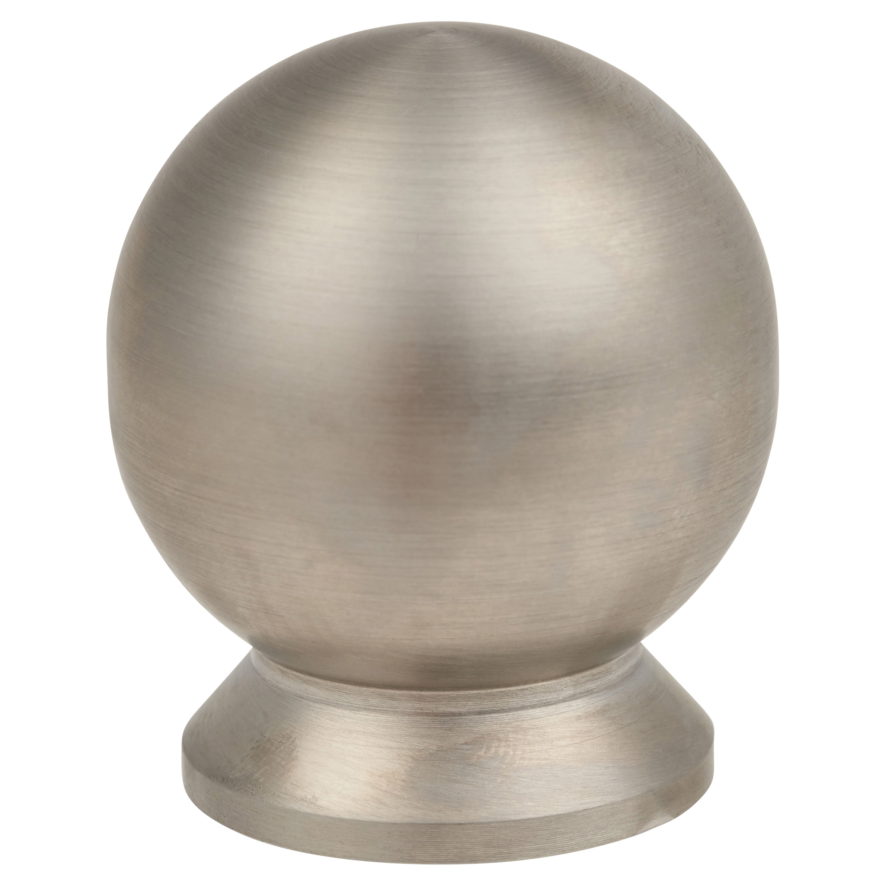 Turned Ball Cabinet Knob - 35mm Diameter - Satin Stainless Steel - view 3