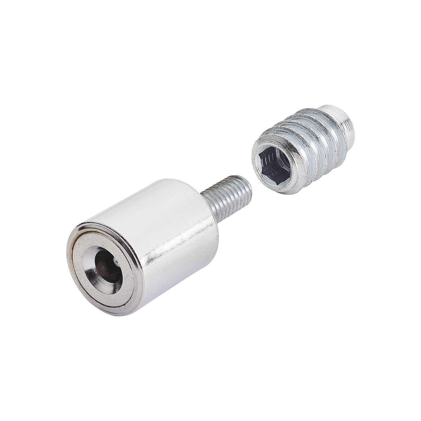 Bramah Rola Wooden Sash Window Stop - 19mm - Polished Chrome - 10 Body + 20 Inserts - view 2