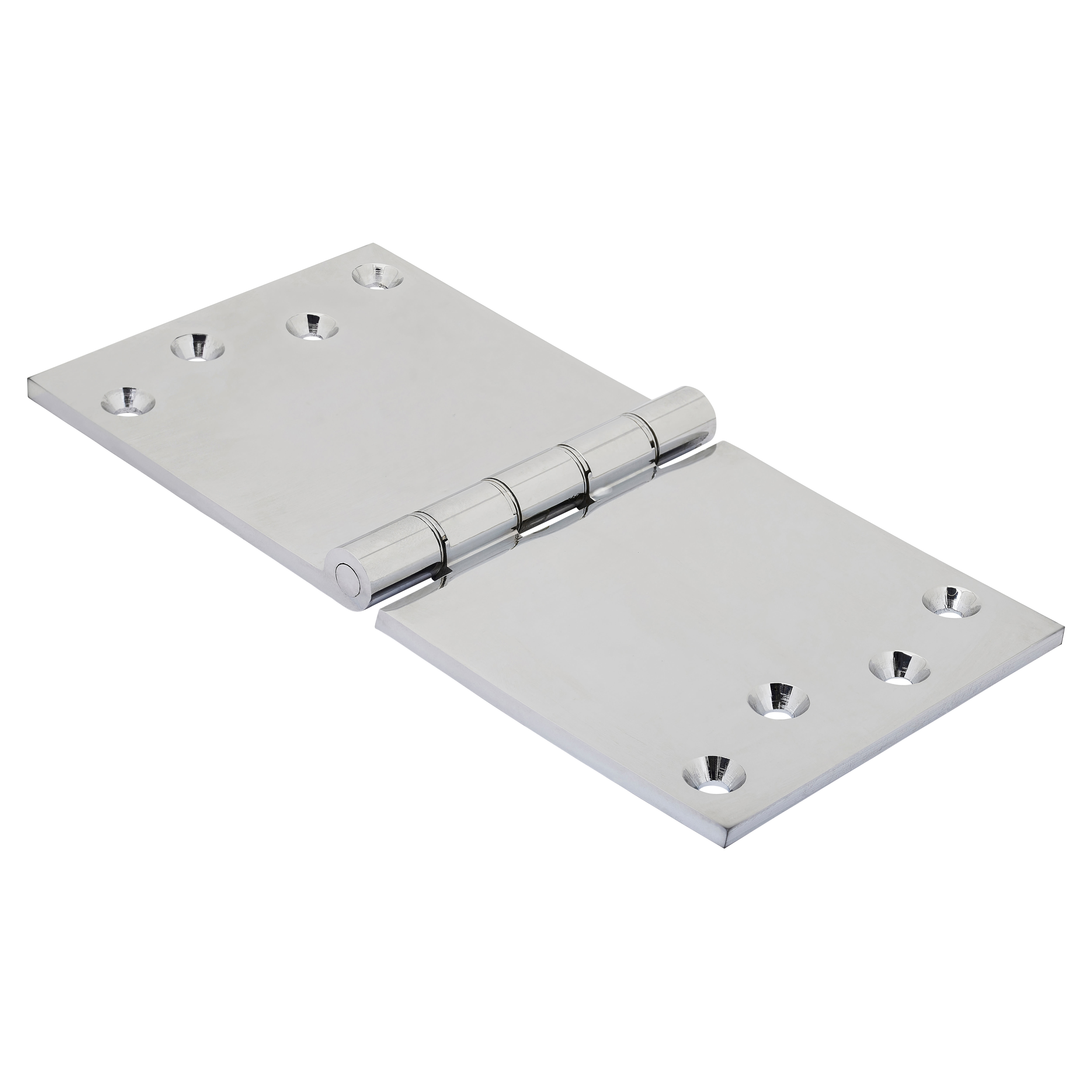 Projection Hinge - 102 x 200 x 5mm - Polished Chrome - Pair - view 2