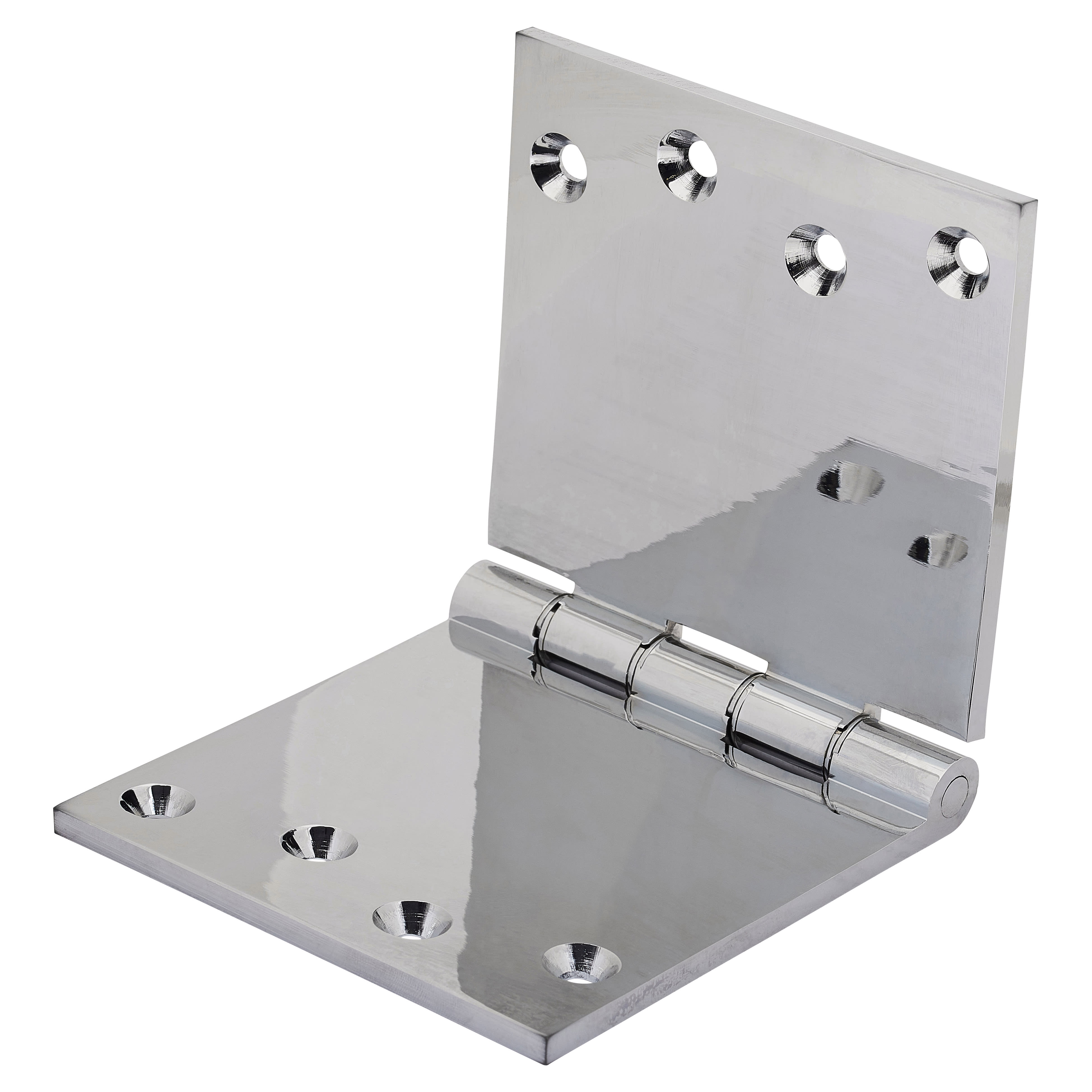 Projection Hinge - 102 x 200 x 5mm - Polished Chrome - Pair - view 3