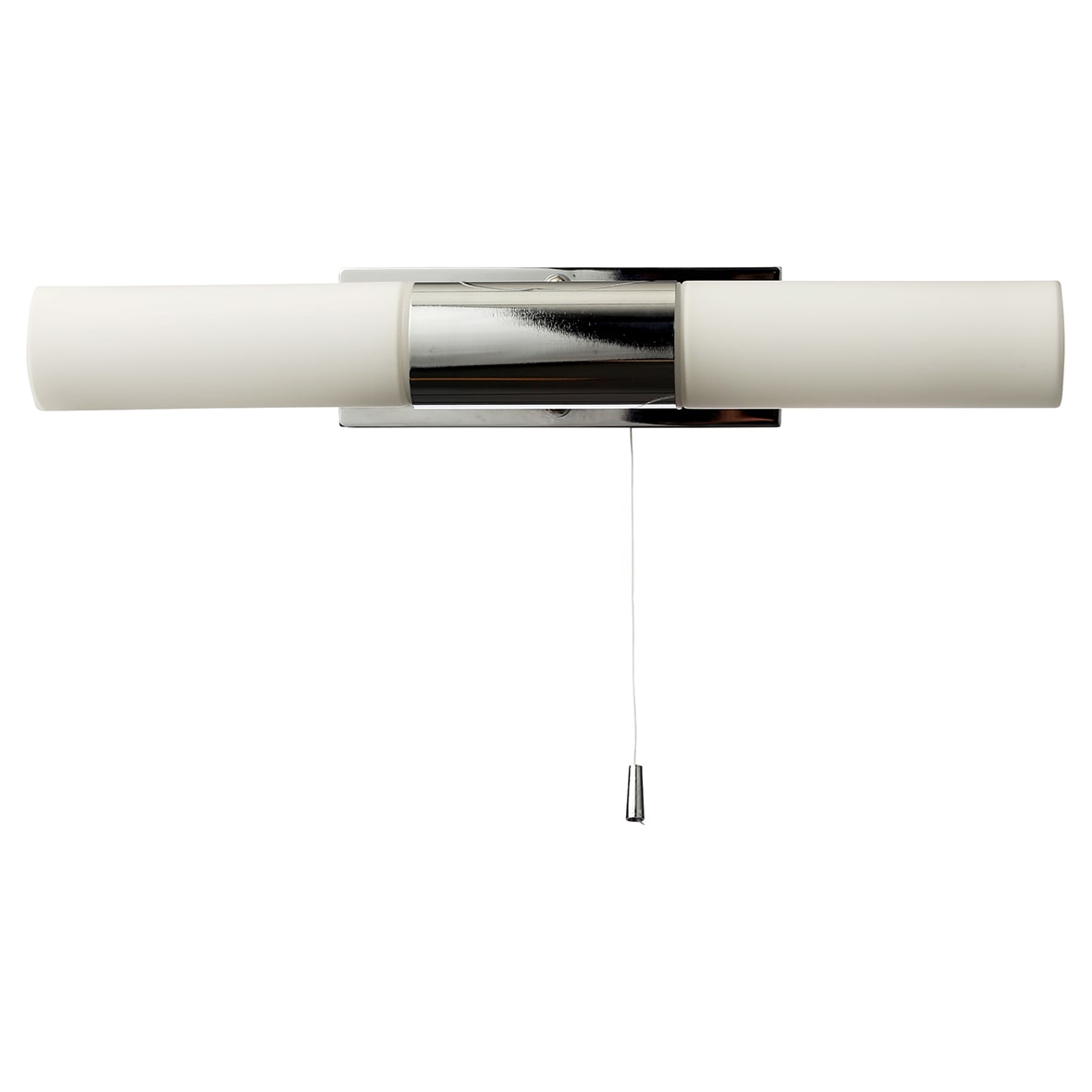 Forum Spa Aries LED Bathroom Wall Light - IP44 - Polished Chrome with Opal Glass Tubes - view 2