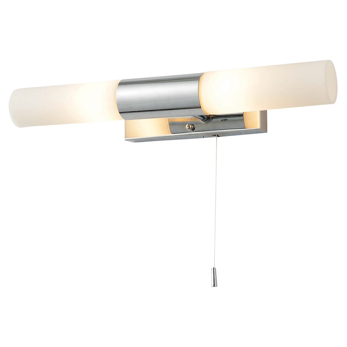 Forum Spa Aries LED Bathroom Wall Light - IP44 - Polished Chrome with Opal Glass Tubes - view 3