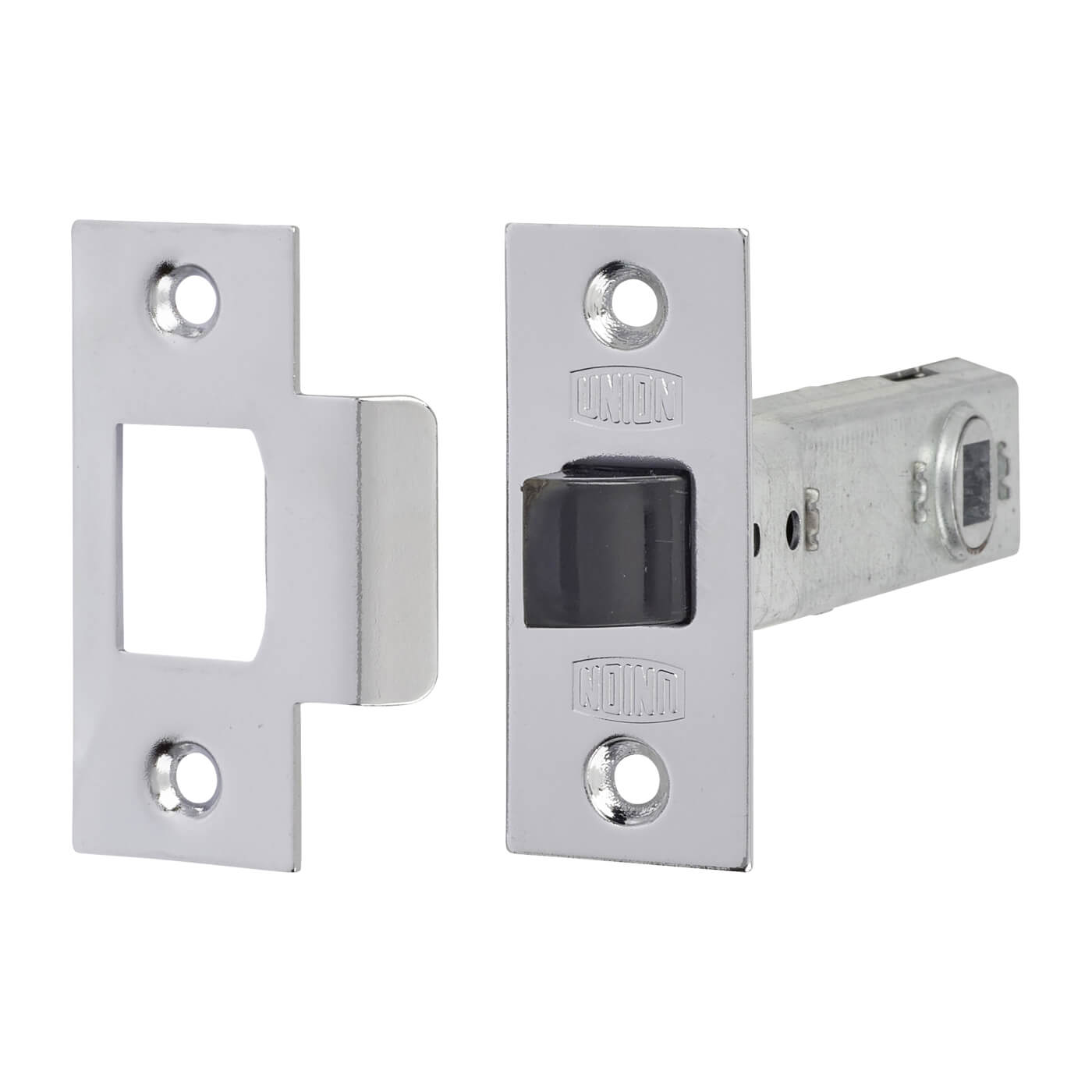 2648 Tubular Mortice Latch - 91mm Case - 71mm Backset - Square - Silver Enamel - view 2