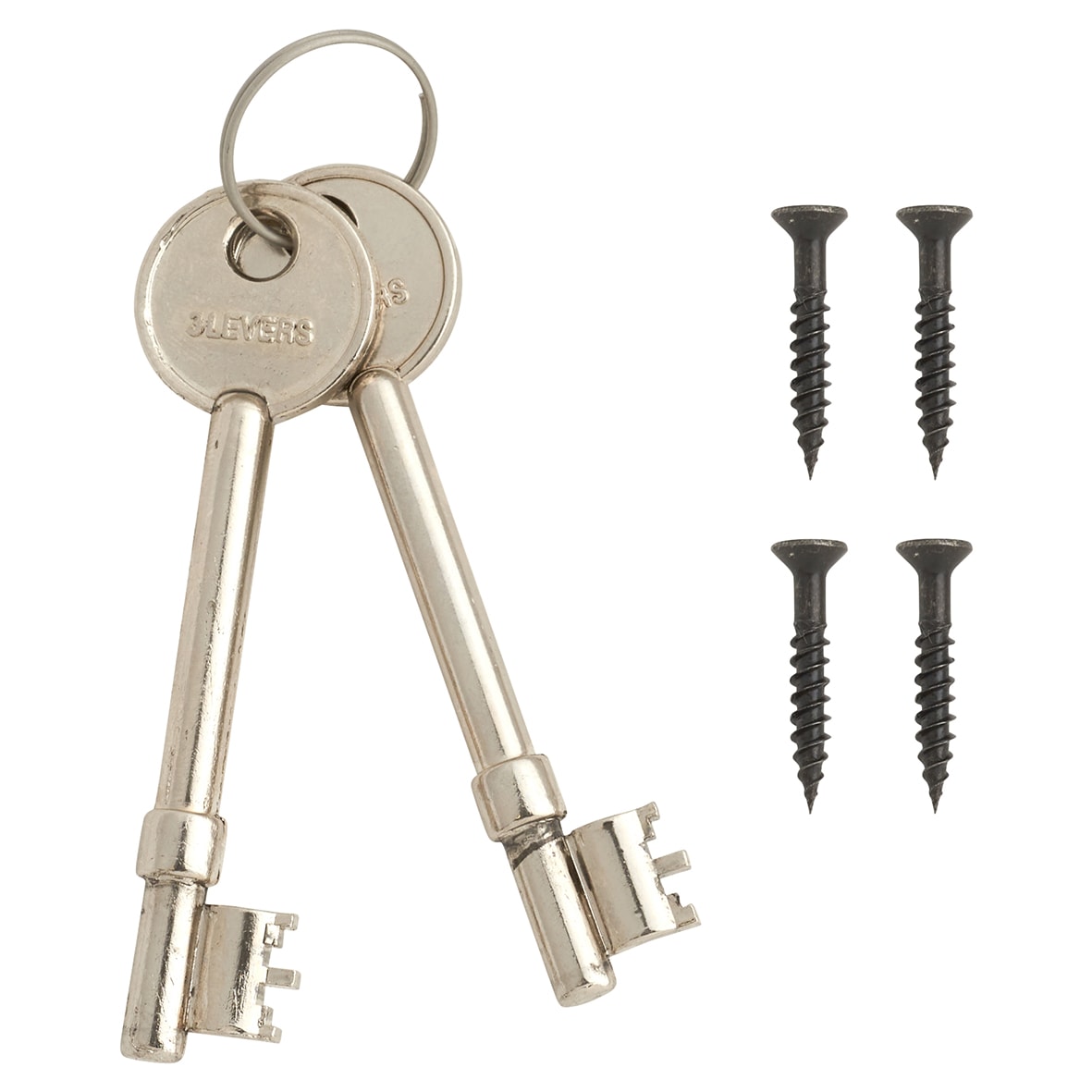 Bolt Through 3 Lever Sashlock - 75mm Case - 57mm Backset - Square - Black Nickel - view 3