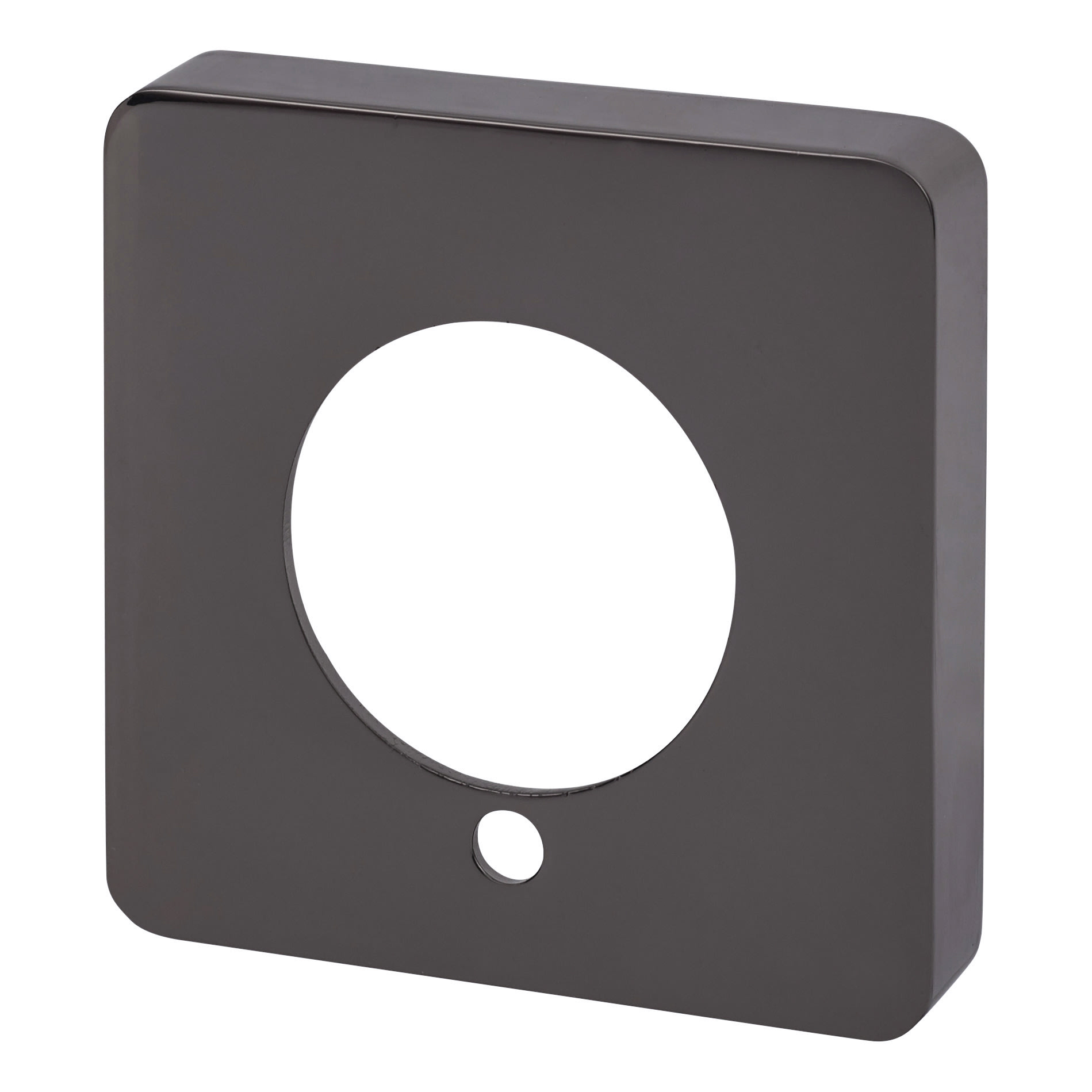 Square Privacy Rose Cover - 52 x 52mm - Black Nickel - view 3