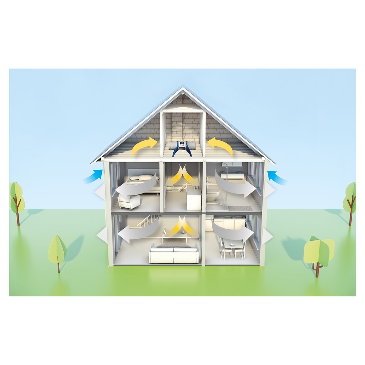 Lo-Carbon PureAir Home Positive Input Ventilation Unit - view 6