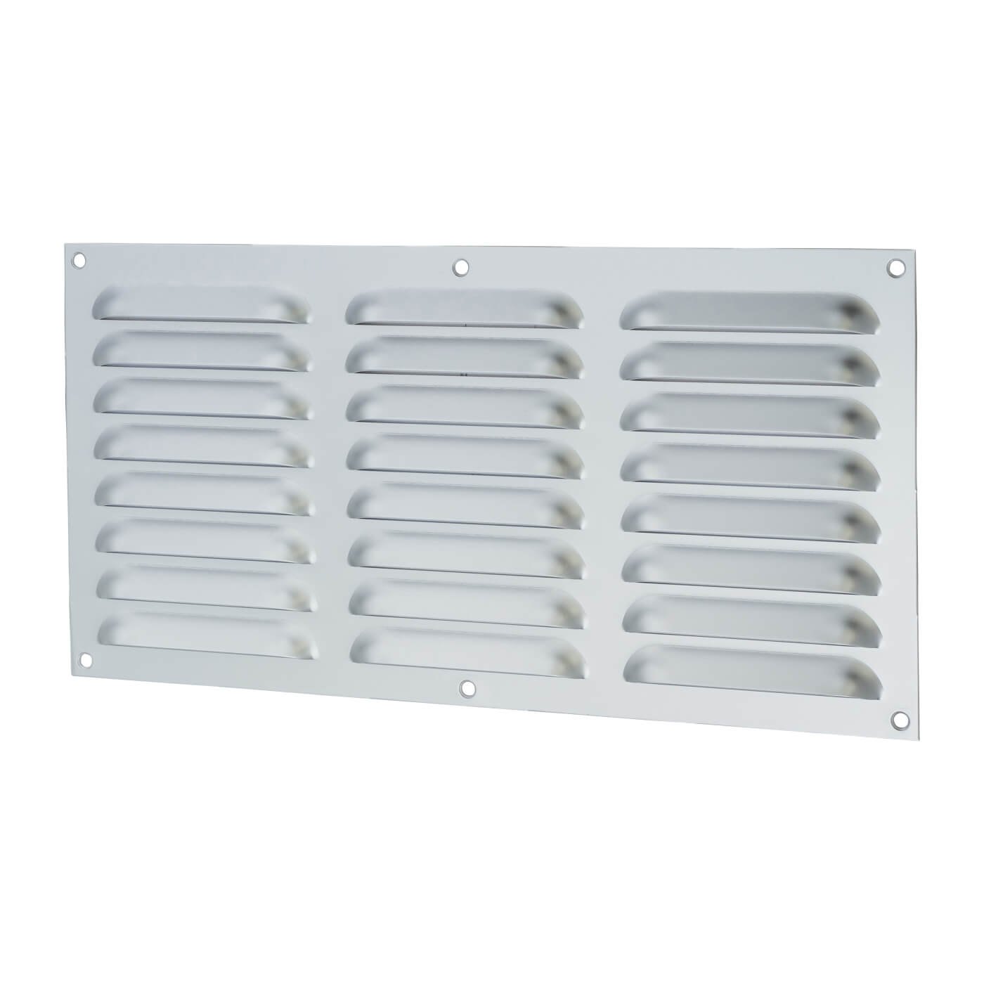 Hooded Louvre Vent - 305 x 152mm - 11610mm² Free Air Flow - Satin Aluminium - view 2