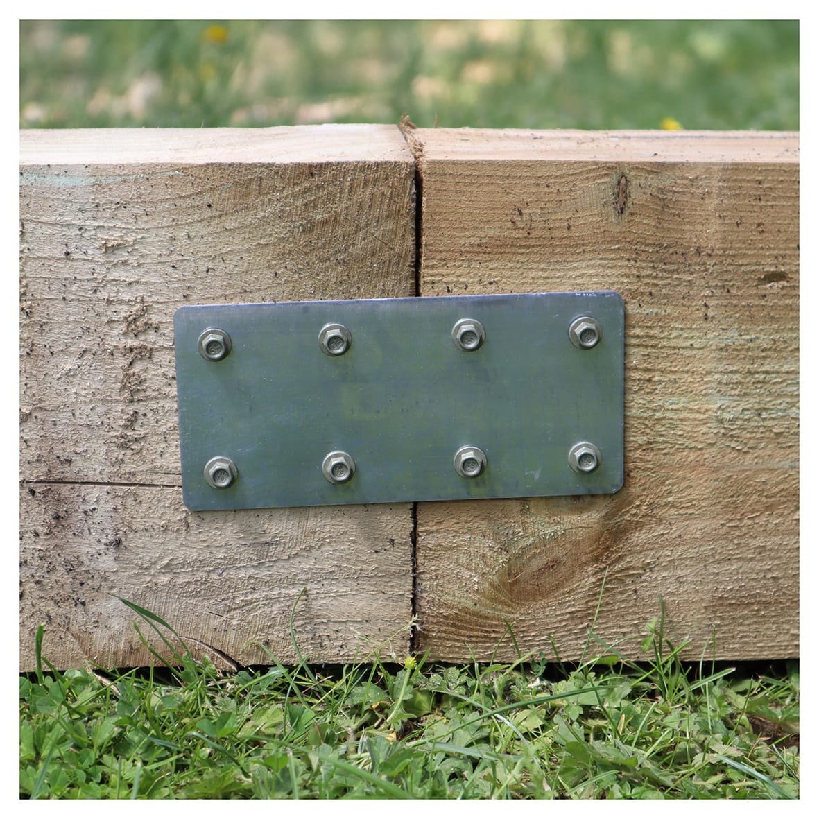 Sleeper Joining Plate - 170 x 80mm - Galvanised - view 2
