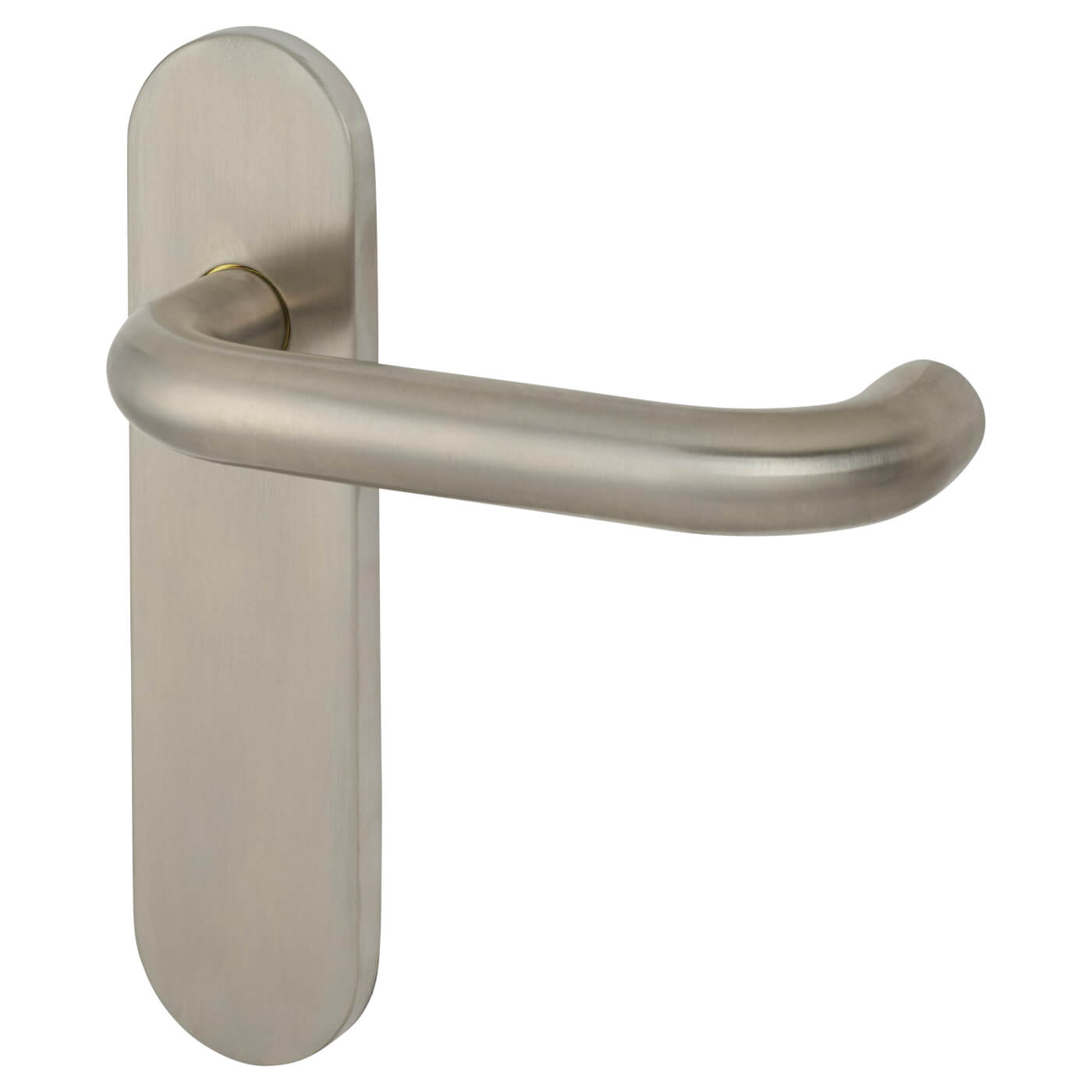 Satin Stainless Steel 19mm Return to Door Latch Door Handles - Radius - 170 x 45mm - view 2