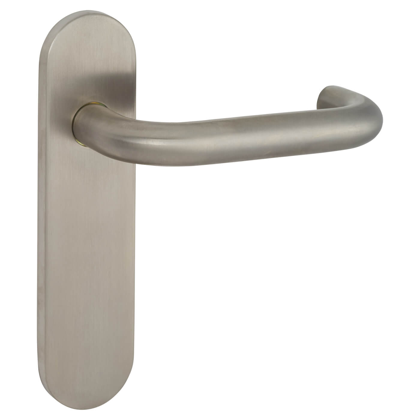 Satin Stainless Steel 19mm Return to Door Latch Door Handles - Radius - 170 x 45mm - view 3