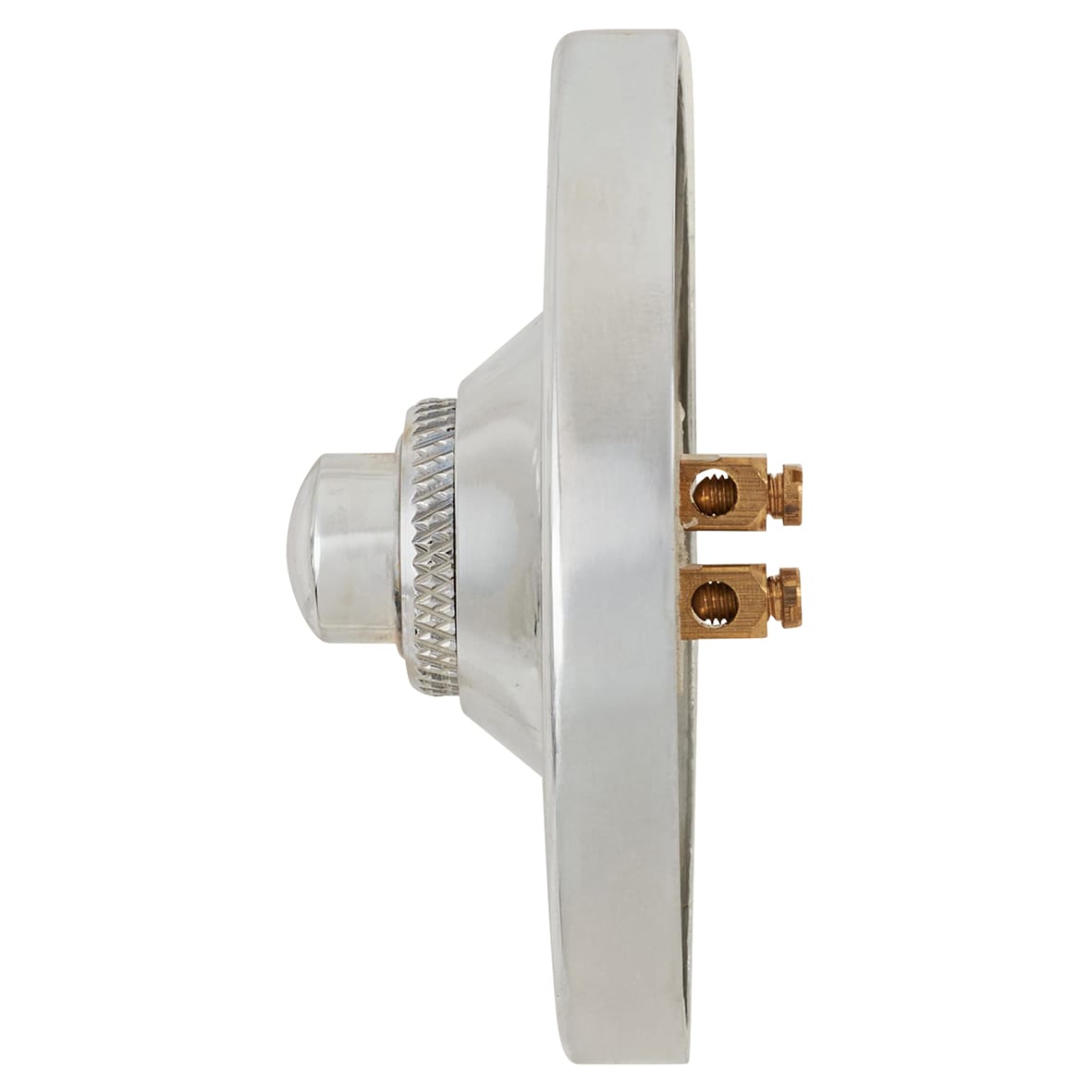 Polished Chrome Round Bell Push - 65mm Diameter - view 2