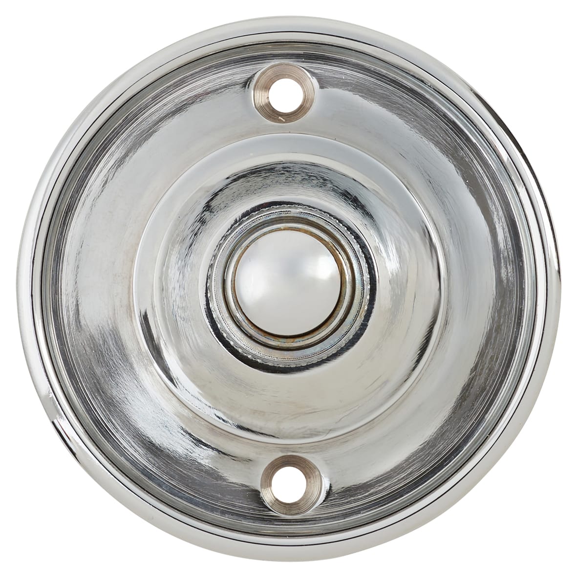 Polished Chrome Round Bell Push - 65mm Diameter - view 3