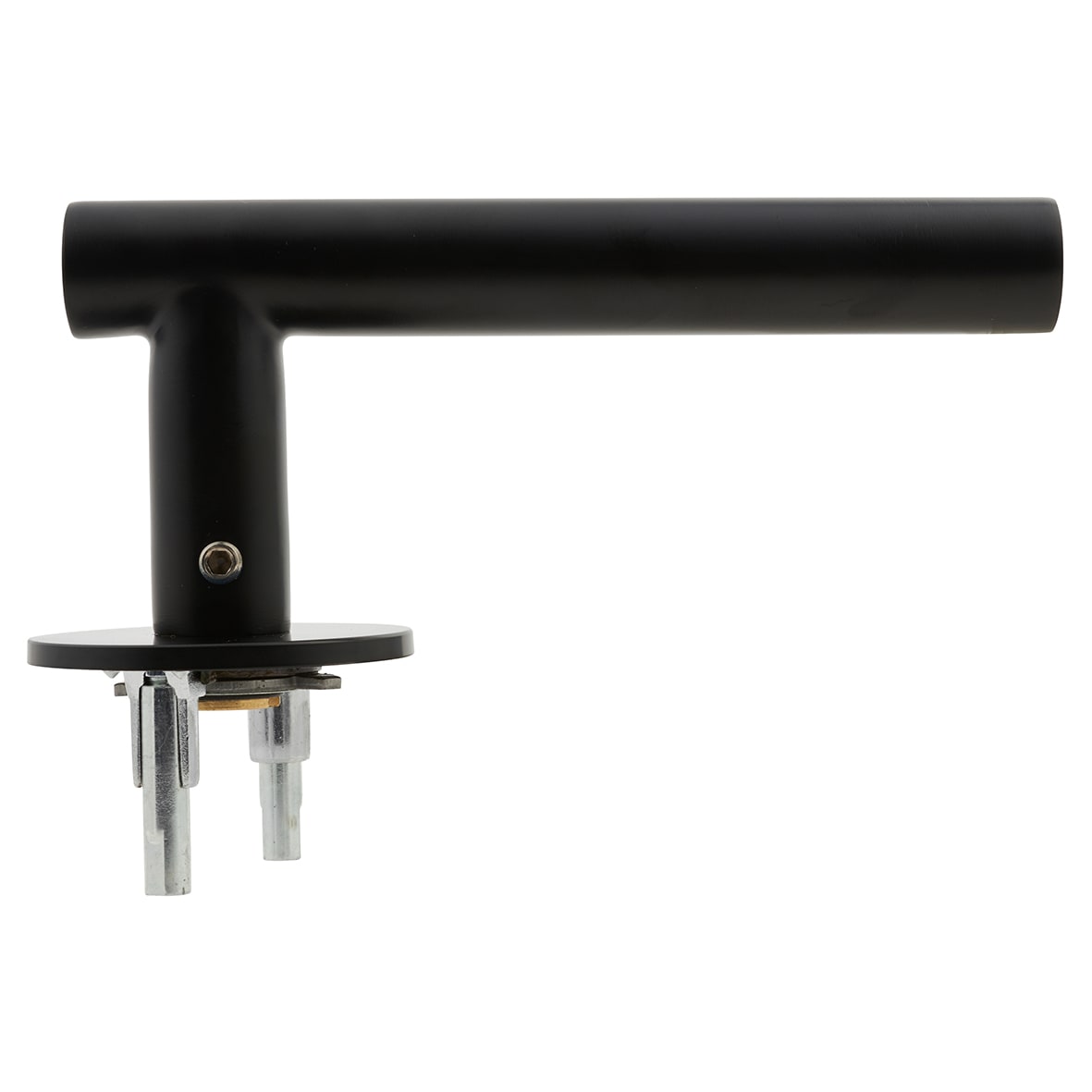 Matt Black Door Handles on Round Slim Rose - Schema Vinklad Range - view 5