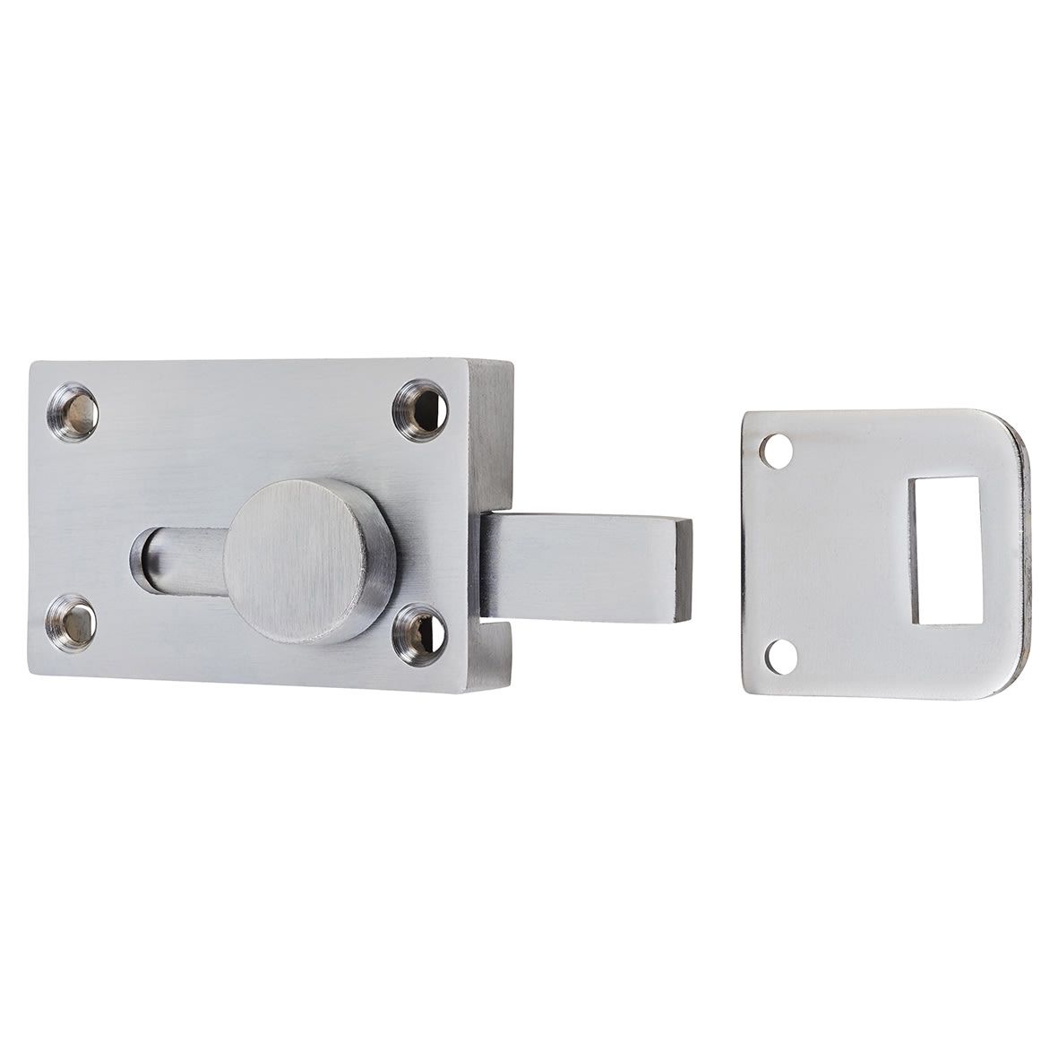 London Washroom Indicator Bolt - Satin Chrome - view 4