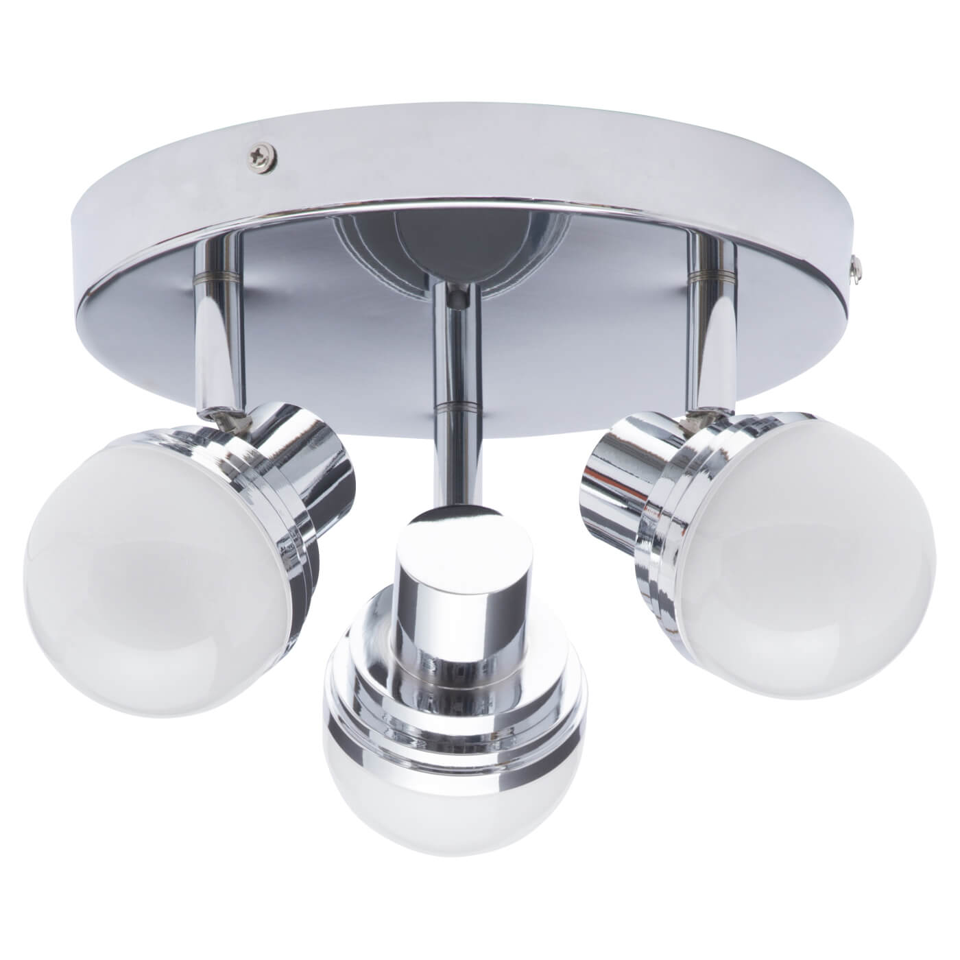 Forum Spa Milan 5W 3 Spotlight Semi Flush LED Bathroom Ceiling Light - IP44 - 3000K - Polished Chrome - view 3
