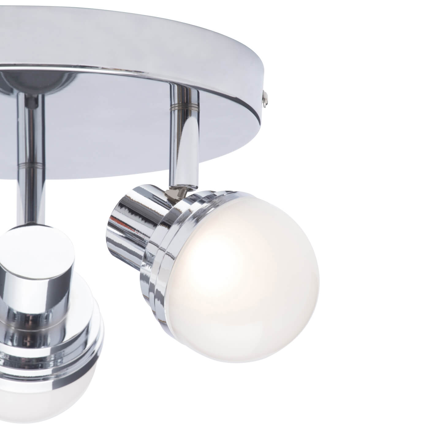 Forum Spa Milan 5W 3 Spotlight Semi Flush LED Bathroom Ceiling Light - IP44 - 3000K - Polished Chrome - view 4
