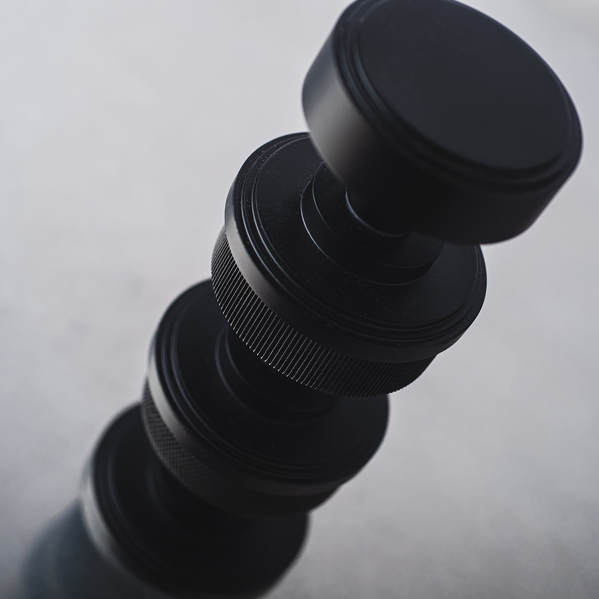 Matt Black Mortice Door Knob - 62mm Rose Diameter - Riley Range - view 7