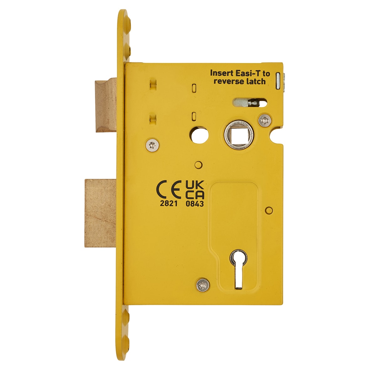 Architectural Bolt Through 3 Lever Sashlock - 78mm Case - 57mm Backset - Radius - Antique Brass - view 5